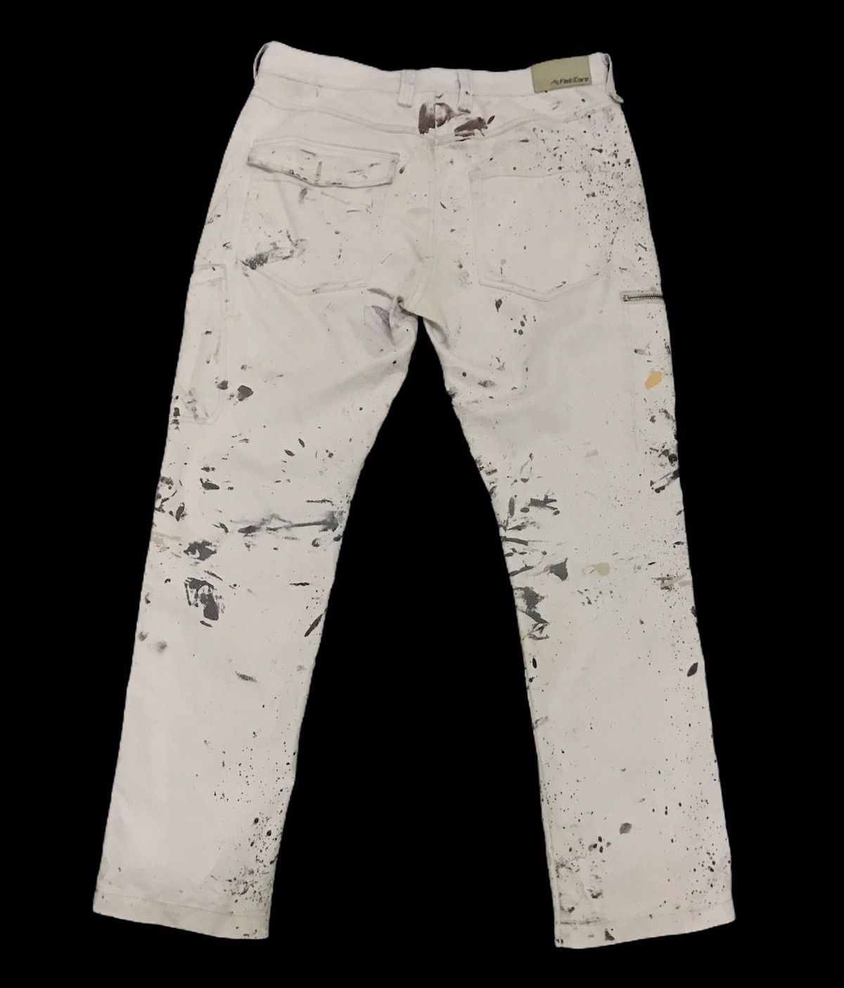 Art Comes First × Japanese Brand Fieldcore Paint Splash Distressed Casual Pants Size US 33 - 4 Thumbnail