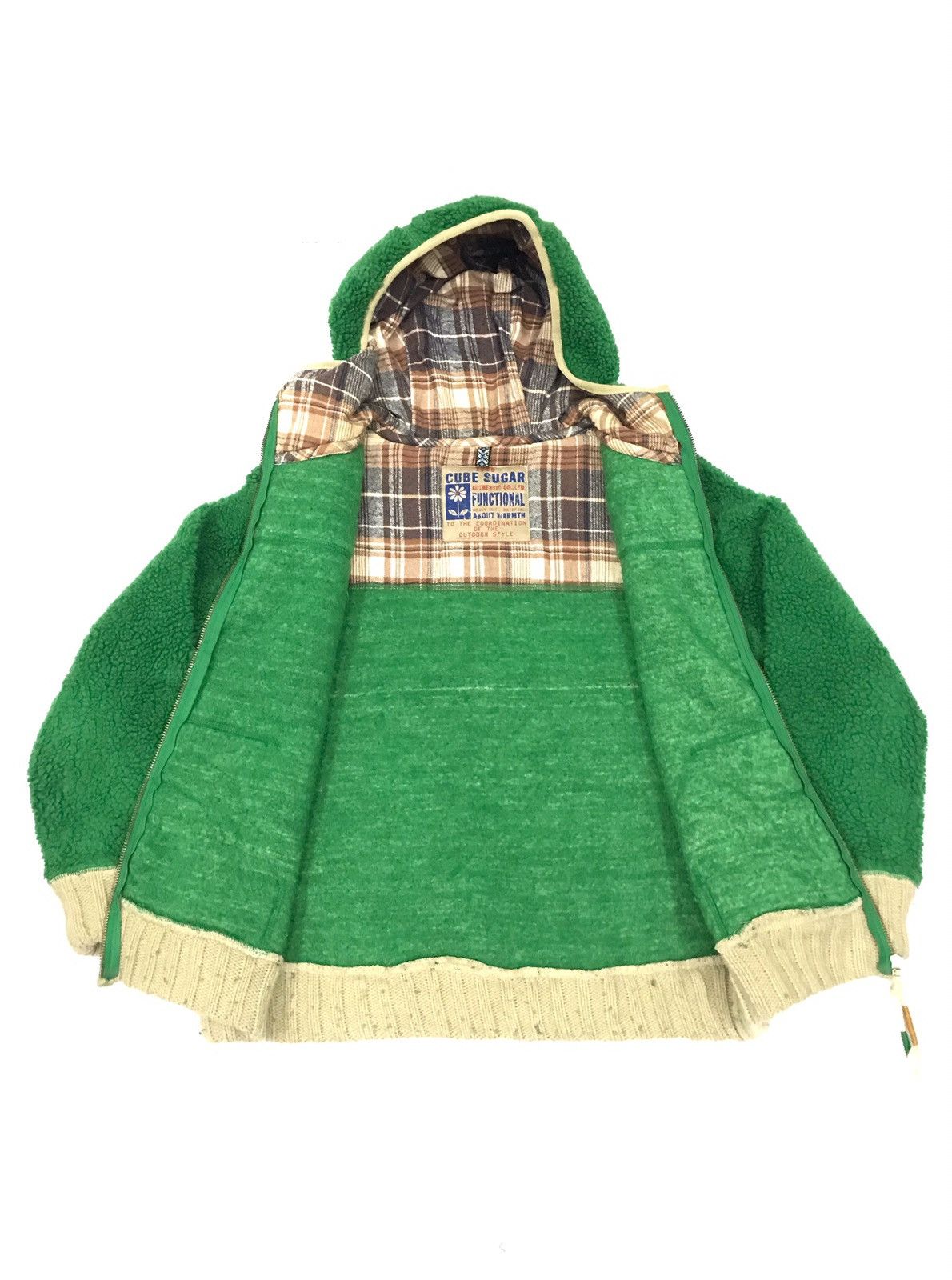 Japanese Brand 🔥Awesome Cube Sugar Sherpa Retro-x Hoodie jacket Size US S / EU 44-46 / 1 - 4 Thumbnail