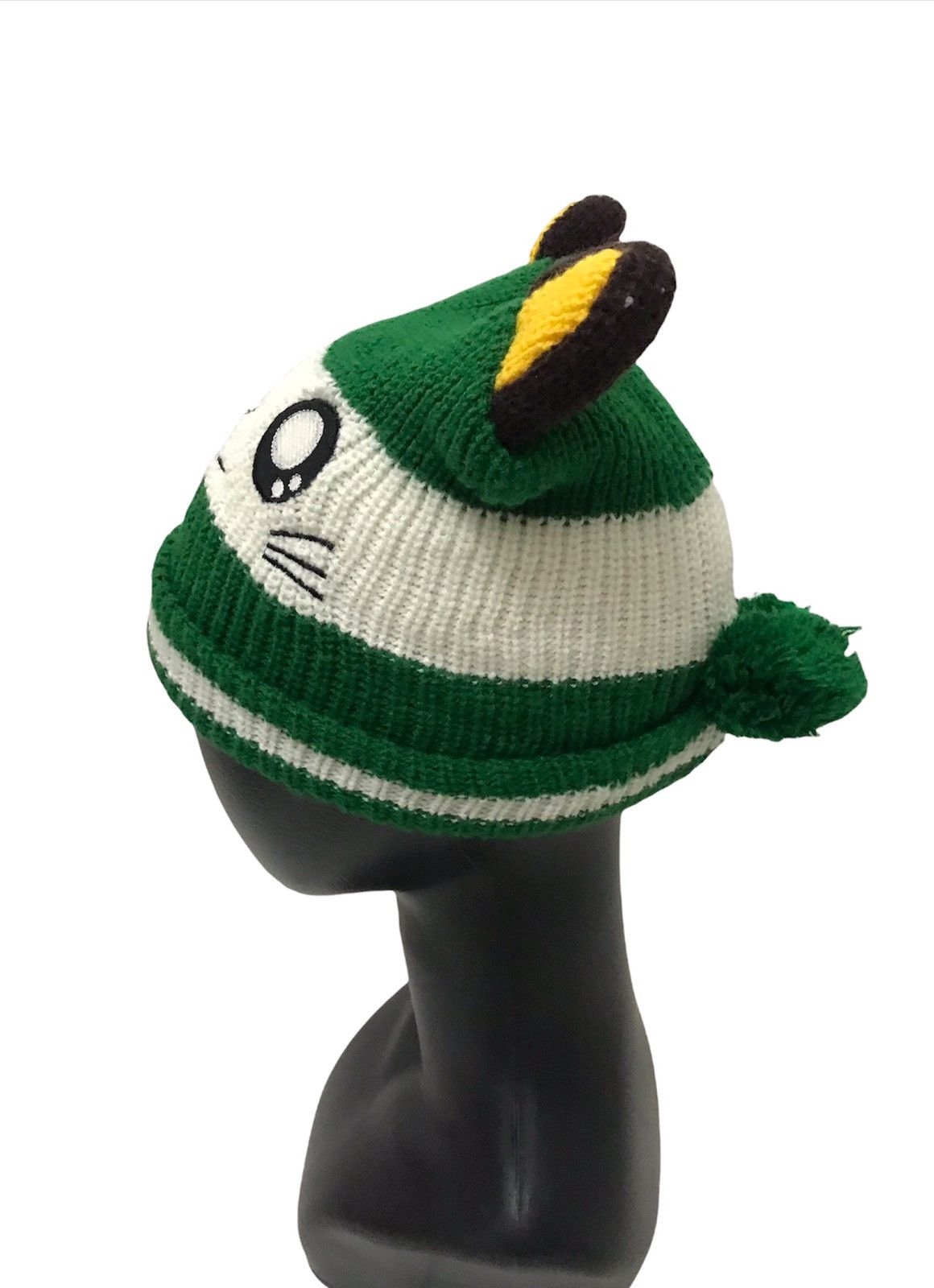 Japanese Brand Vintage Knitwear Bunny Horn Beanie Hats Size ONE SIZE - 2 Thumbnail