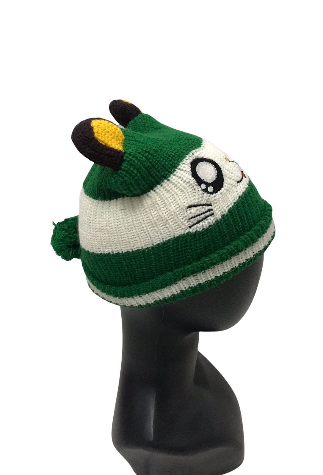 Japanese Brand Vintage Knitwear Bunny Horn Beanie Hats Size ONE SIZE - 3 Thumbnail