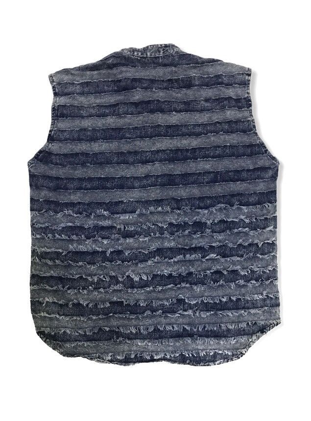 Hysteric Glamour × Japanese Brand Distressed Denims Hagi Striped Sleeveless jacket Size US M / EU 48-50 / 2 - 3 Thumbnail