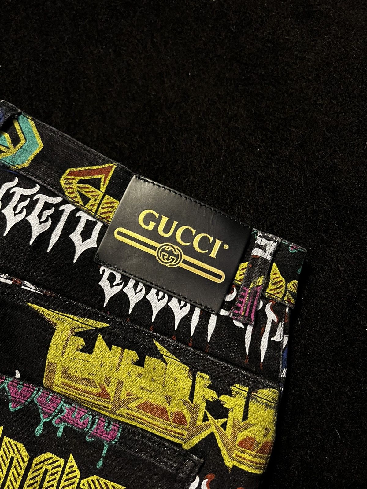 Gucci Gucci all over metal print jeans Size US 34 / EU 50 - 3 Thumbnail
