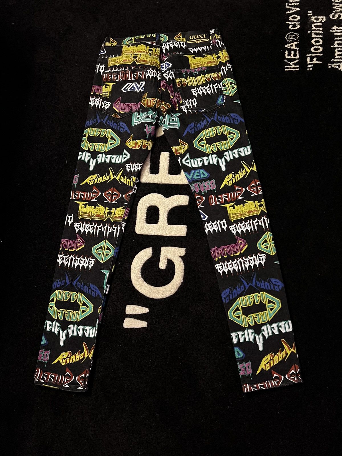 Gucci Gucci all over metal print jeans Size US 34 / EU 50 - 2 Thumbnail