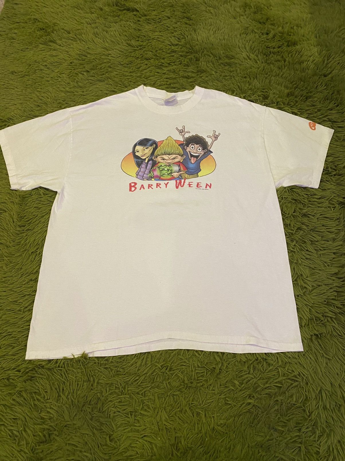 image of Vintage 2001 Barry Ween Boy Genius Comic T-Shirt in White, Men's (Size XL)