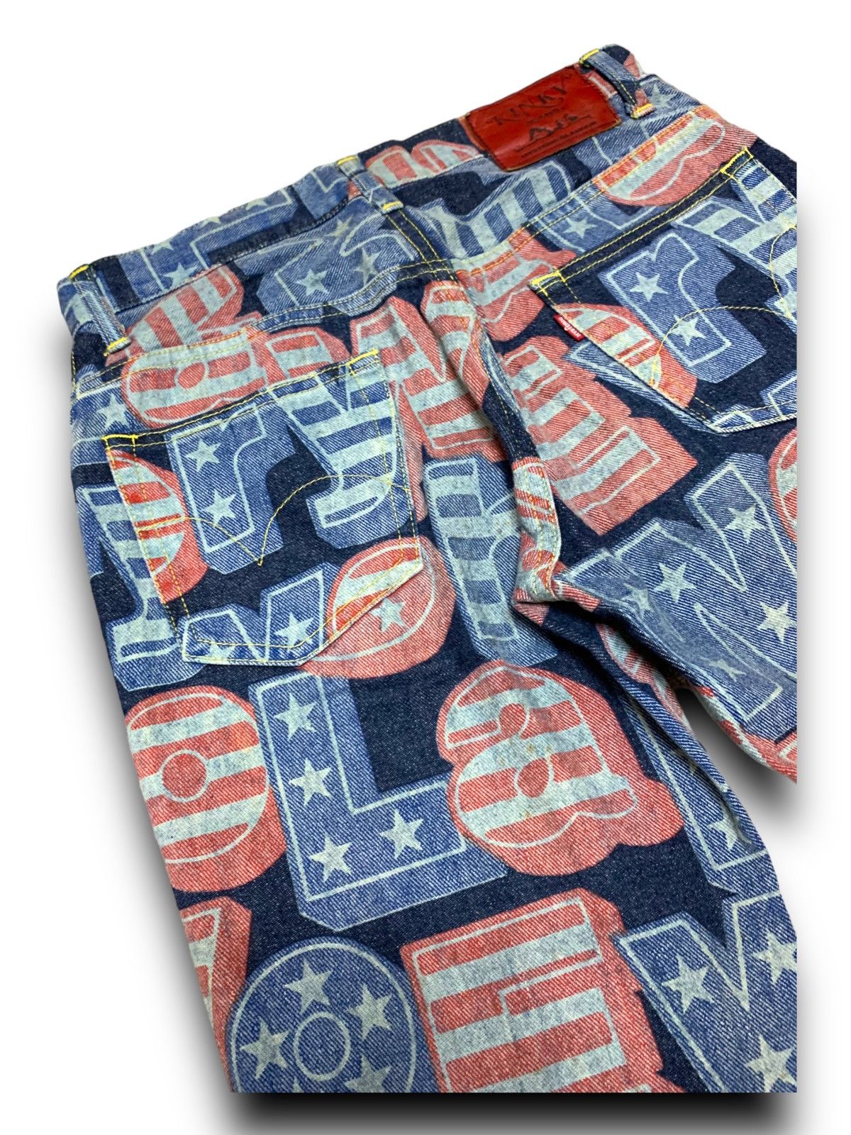 Hysteric Glamour HYSTERIC GLAMOUR KINKY JEANS FULL PRINT DESIGN JEANS DENIM Size US 29 - 9 Thumbnail