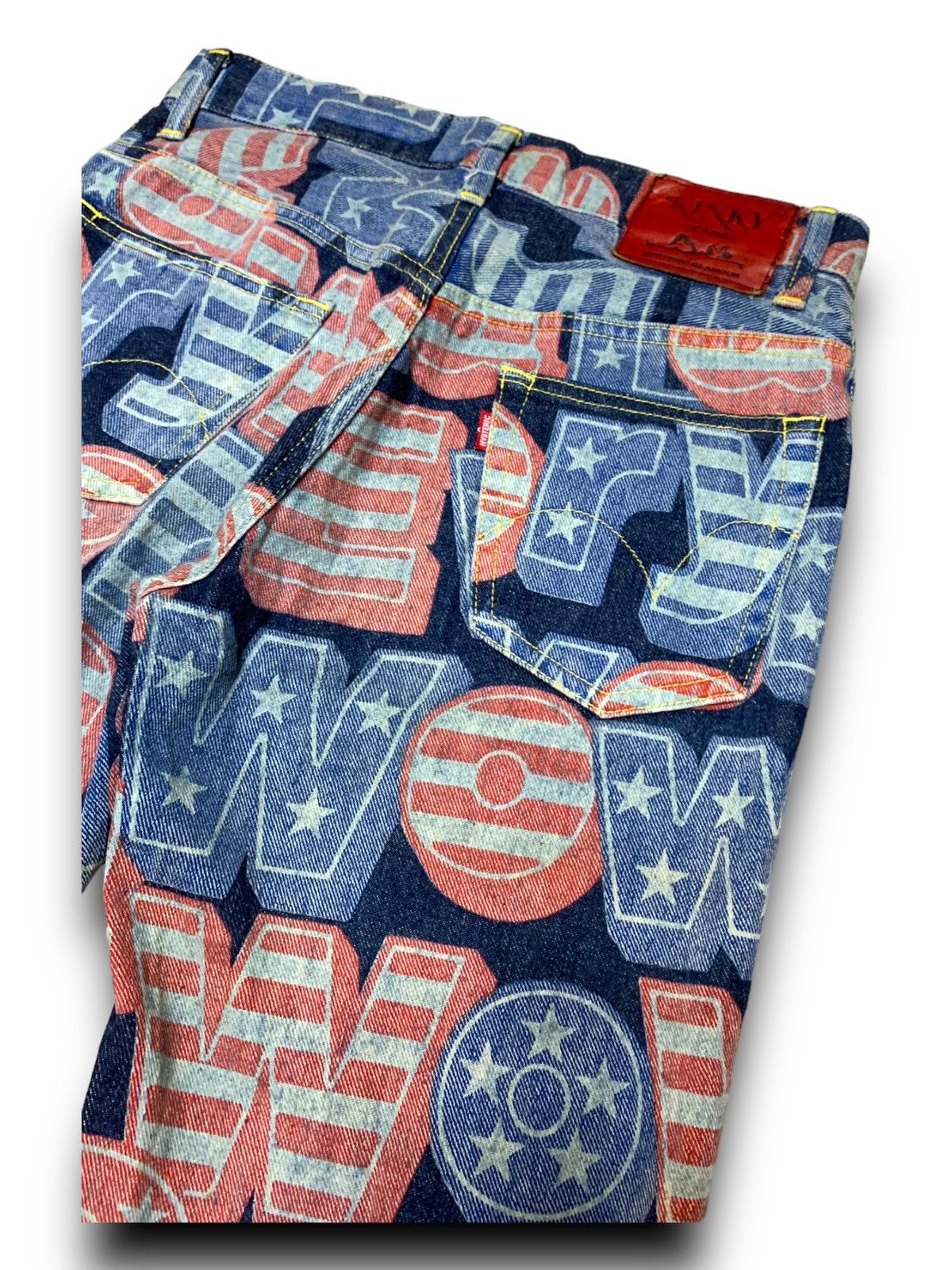 Hysteric Glamour HYSTERIC GLAMOUR KINKY JEANS FULL PRINT DESIGN JEANS DENIM Size US 29 - 8 Thumbnail