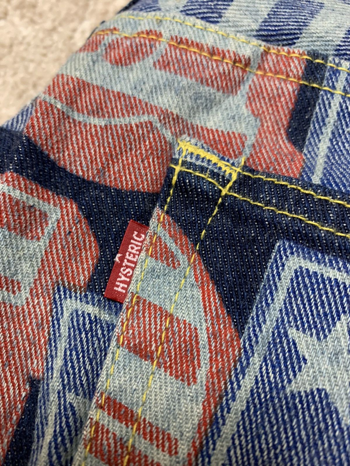 Hysteric Glamour HYSTERIC GLAMOUR KINKY JEANS FULL PRINT DESIGN JEANS DENIM Size US 29 - 13 Thumbnail