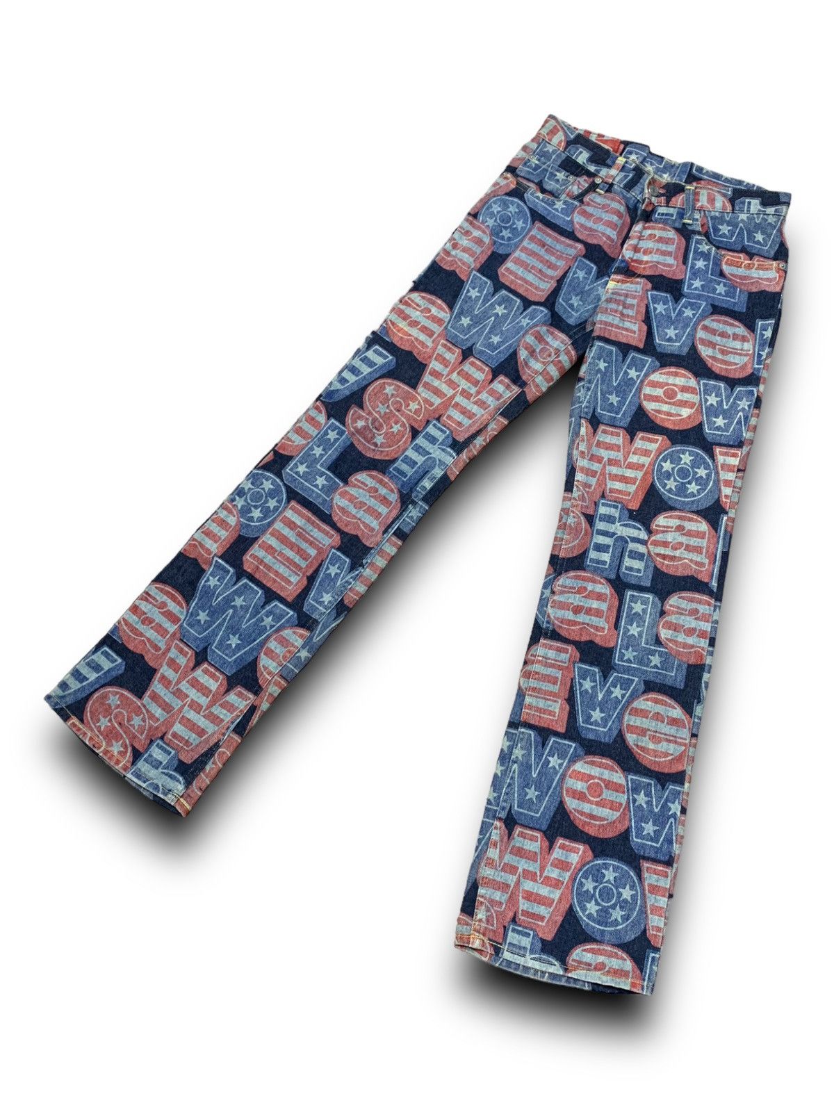 Hysteric Glamour HYSTERIC GLAMOUR KINKY JEANS FULL PRINT DESIGN JEANS DENIM Size US 29 - 4 Thumbnail