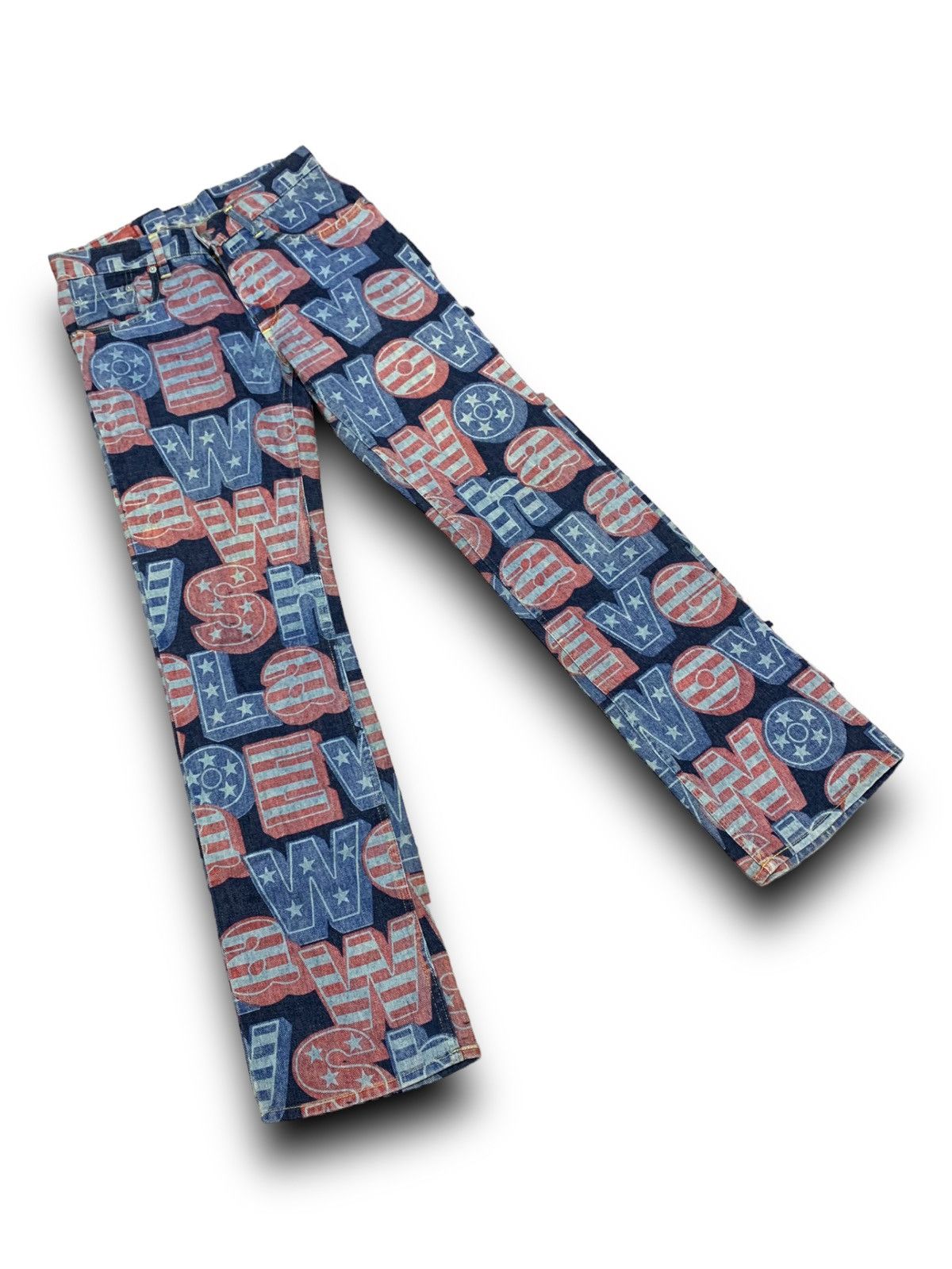 Hysteric Glamour HYSTERIC GLAMOUR KINKY JEANS FULL PRINT DESIGN JEANS DENIM Size US 29 - 3 Thumbnail