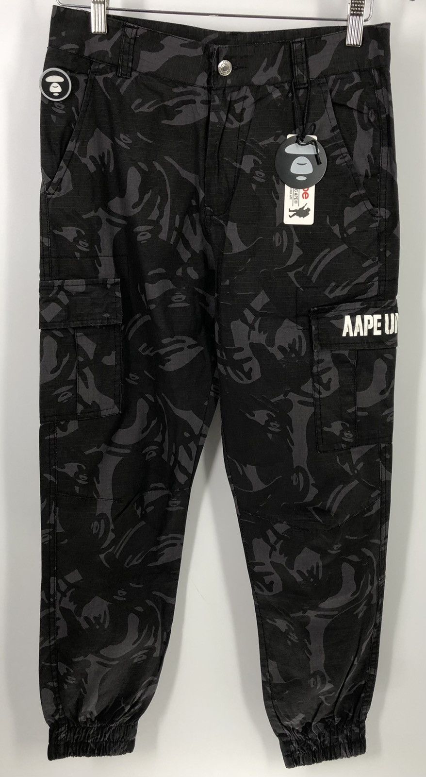 Aape outlet by A Bathing Ape Snow Camo White Grey Sweatpants Joggers BAPE Size Medium