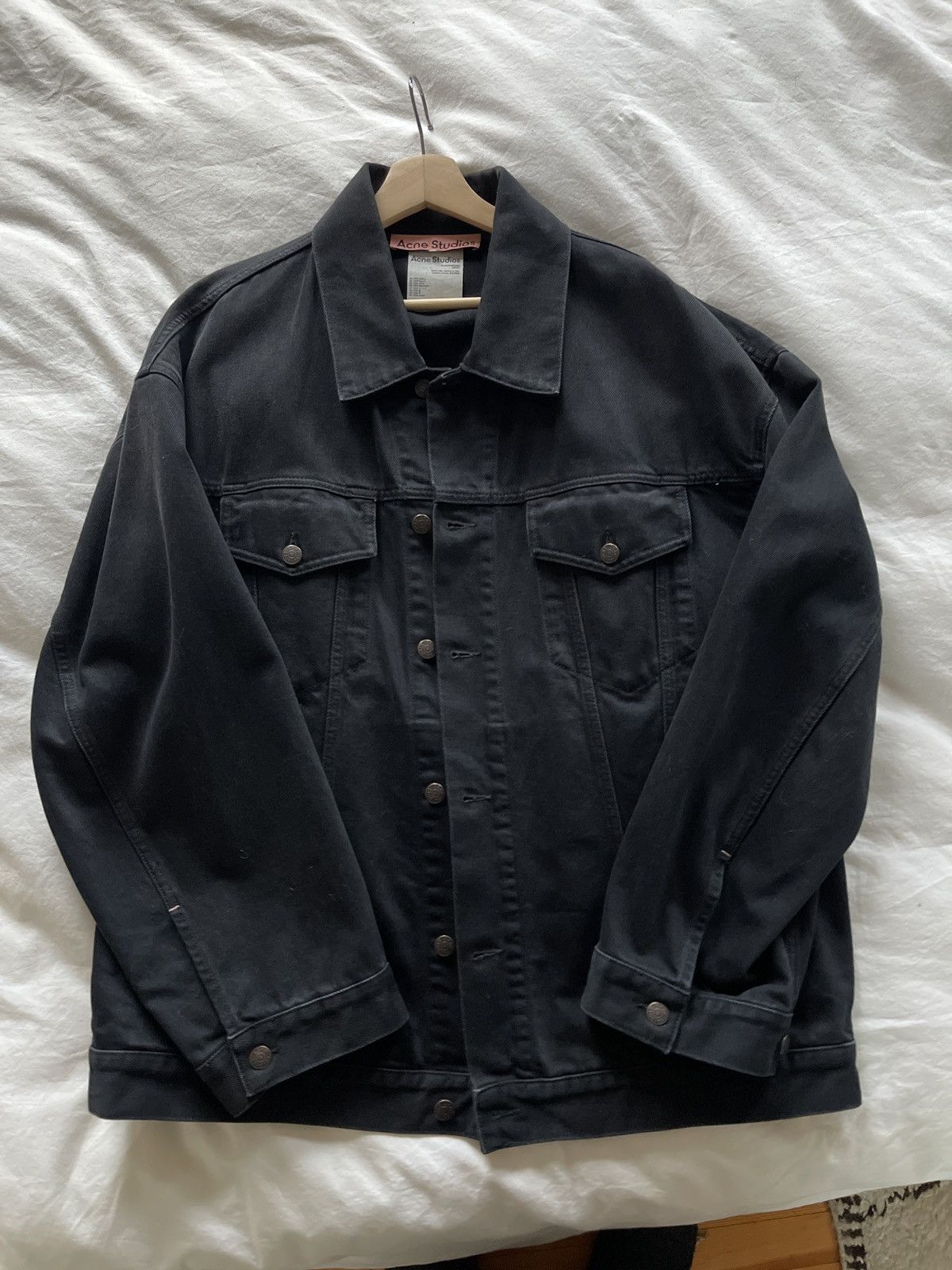Acne Studios Oversized denim jacket washed black Size US S / EU 44-46 / 1 - 6 Thumbnail