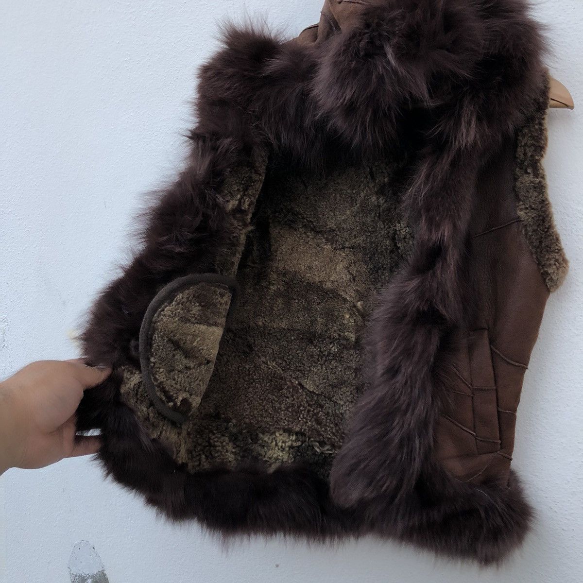 Japanese Brand VINTAGE MINK FUR LINING VEST PATCHWORK BODY SHAKE Size US M / EU 48-50 / 2 - 6 Thumbnail