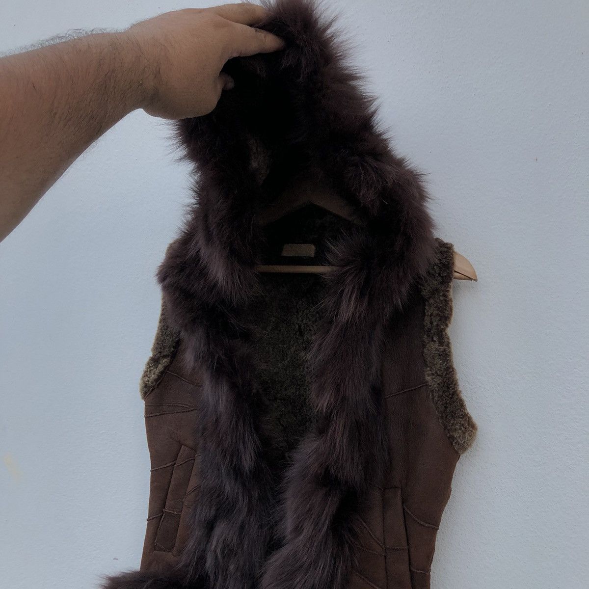 Japanese Brand VINTAGE MINK FUR LINING VEST PATCHWORK BODY SHAKE Size US M / EU 48-50 / 2 - 5 Thumbnail