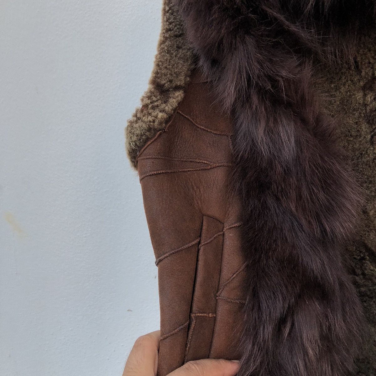 Japanese Brand VINTAGE MINK FUR LINING VEST PATCHWORK BODY SHAKE Size US M / EU 48-50 / 2 - 8 Thumbnail