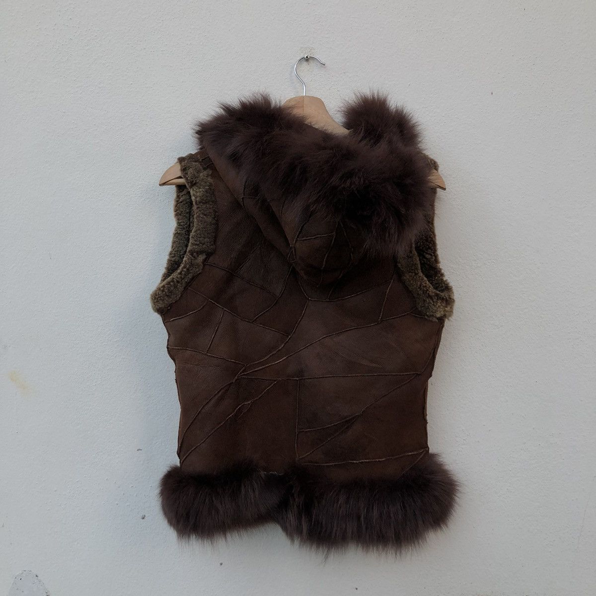 Japanese Brand VINTAGE MINK FUR LINING VEST PATCHWORK BODY SHAKE Size US M / EU 48-50 / 2 - 9 Thumbnail