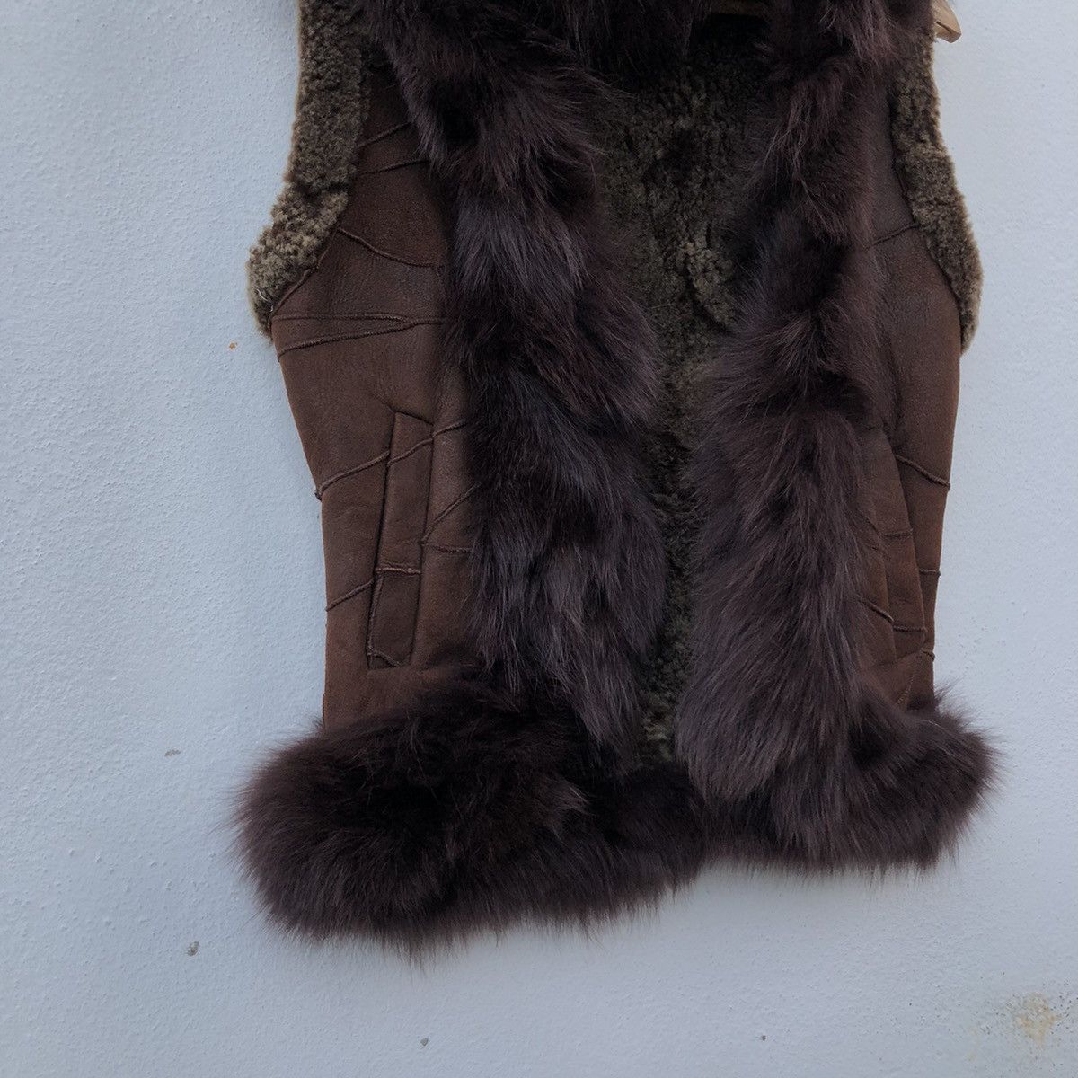 Japanese Brand VINTAGE MINK FUR LINING VEST PATCHWORK BODY SHAKE Size US M / EU 48-50 / 2 - 4 Thumbnail