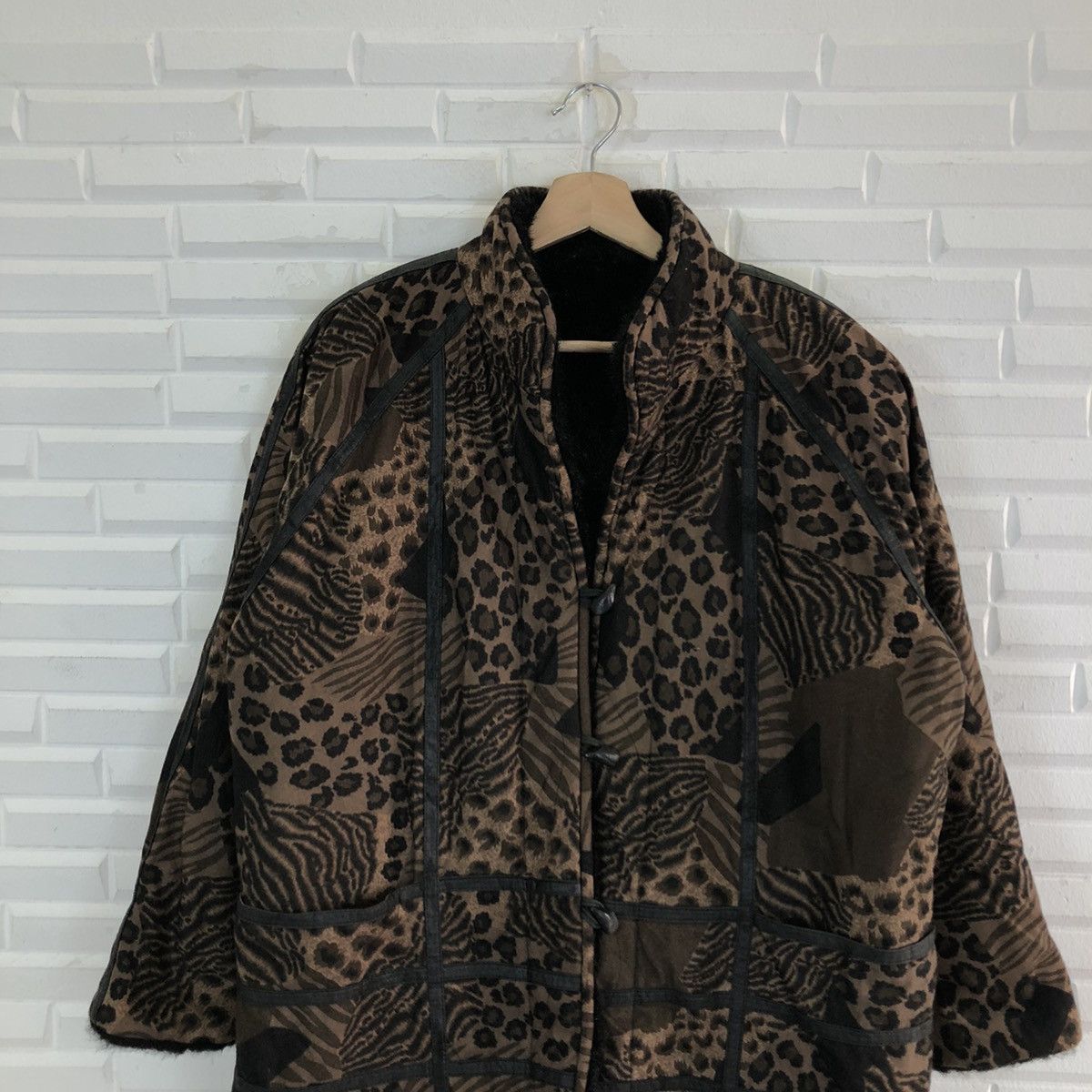 Japanese Brand VINTAGE MINK FUR LINING JACKET TIGER STRIPED DESIGN Size US M / EU 48-50 / 2 - 3 Thumbnail