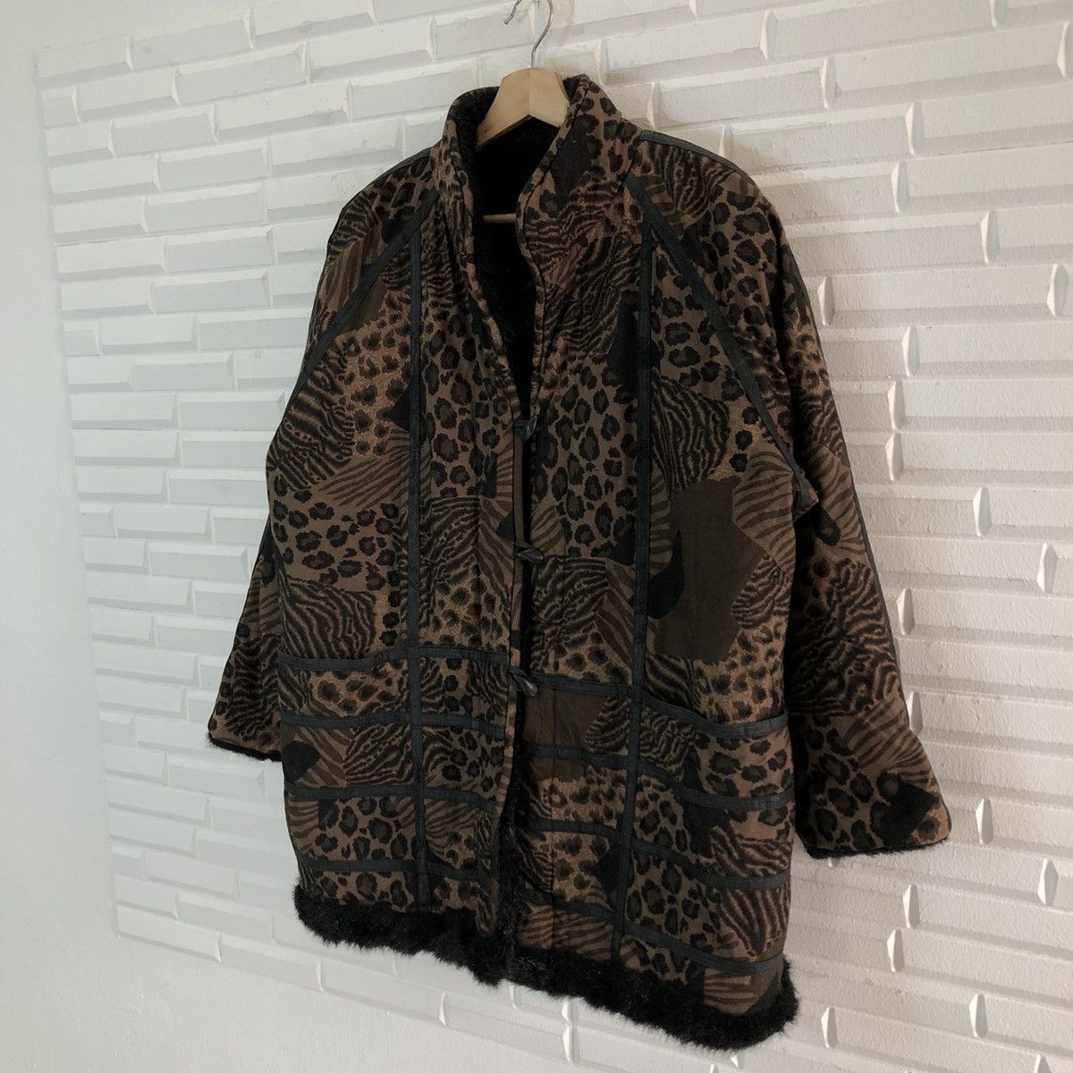 Japanese Brand VINTAGE MINK FUR LINING JACKET TIGER STRIPED DESIGN Size US M / EU 48-50 / 2 - 2 Thumbnail