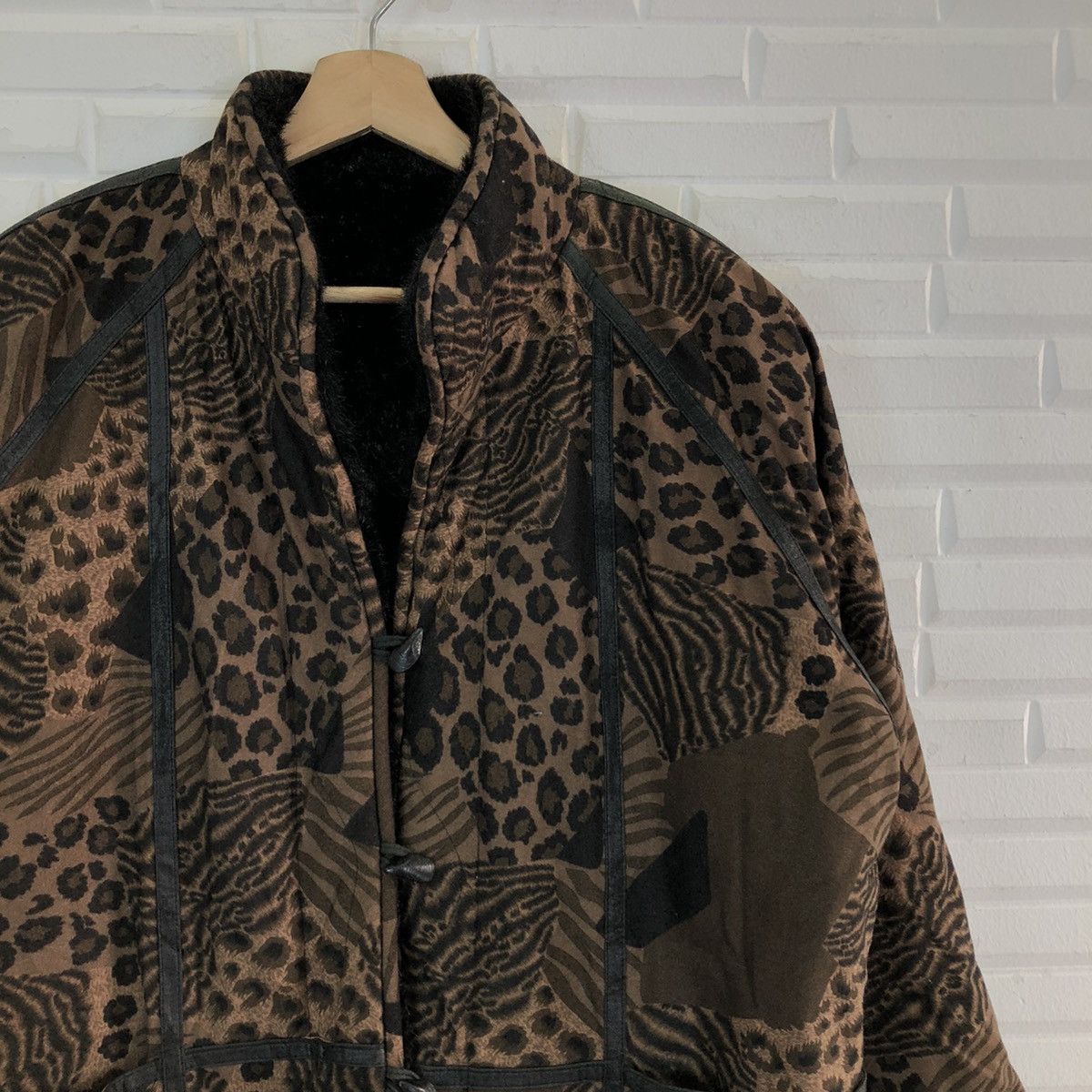 Japanese Brand VINTAGE MINK FUR LINING JACKET TIGER STRIPED DESIGN Size US M / EU 48-50 / 2 - 5 Thumbnail