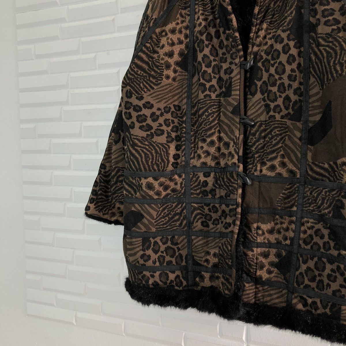 Japanese Brand VINTAGE MINK FUR LINING JACKET TIGER STRIPED DESIGN Size US M / EU 48-50 / 2 - 4 Thumbnail