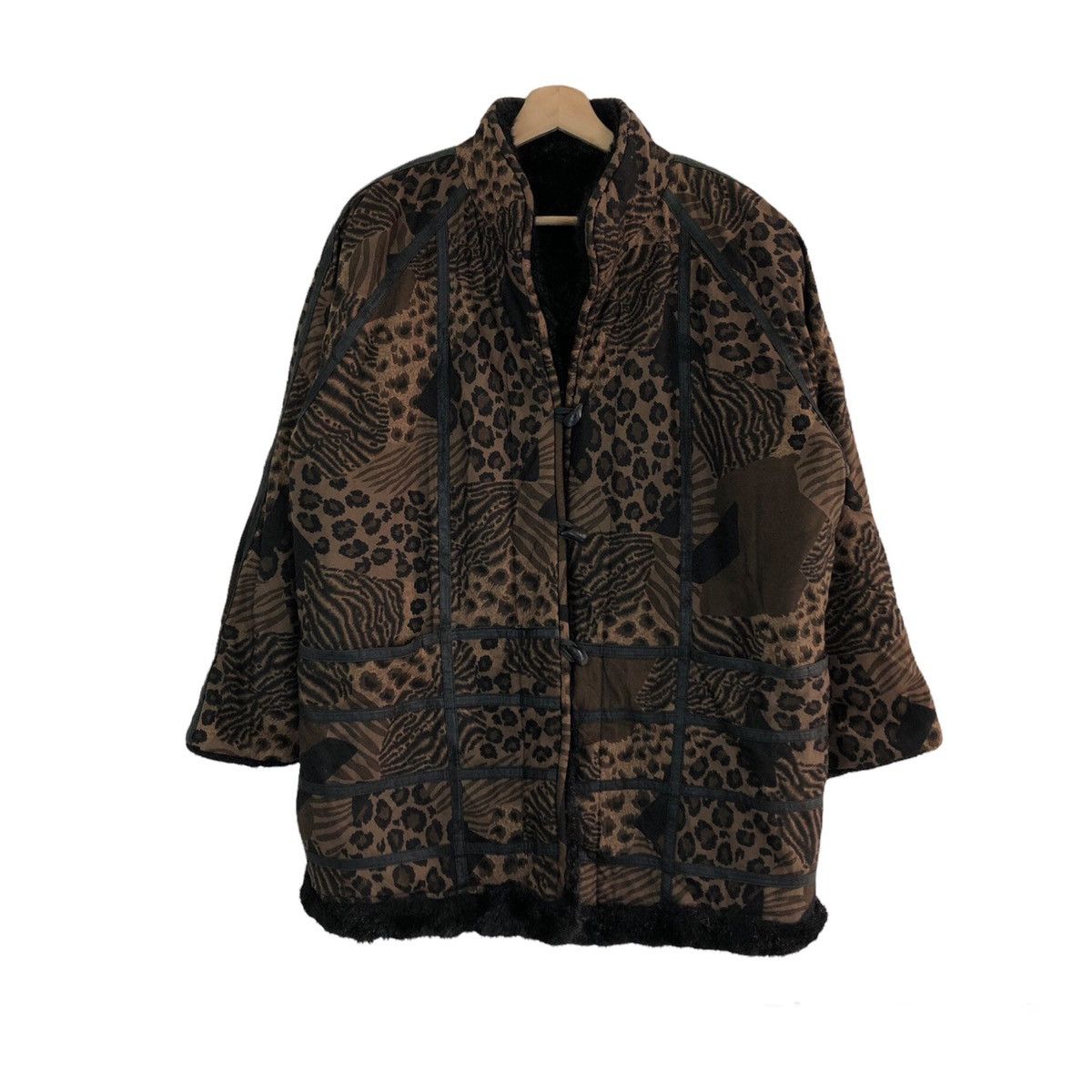 Japanese Brand VINTAGE MINK FUR LINING JACKET TIGER STRIPED DESIGN Size US M / EU 48-50 / 2 - 1 Thumbnail