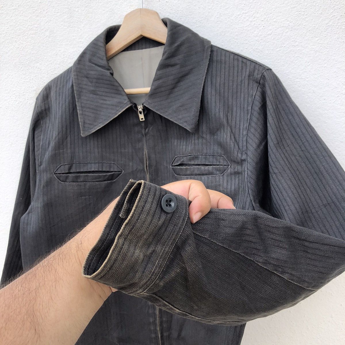 Japanese Brand HIKORY CHORE JACKET TRANS CONTINENTS WORKERS WEAR Size US L / EU 52-54 / 3 - 6 Thumbnail