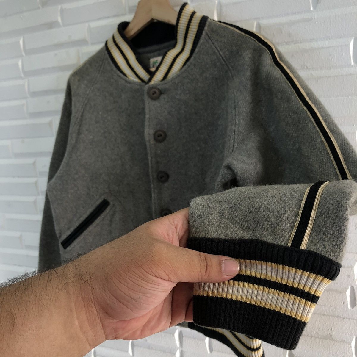 Japanese Brand VINTAGE VARSITY JACKET REMINISCENCE BY STEWART RICHER Size US M / EU 48-50 / 2 - 6 Thumbnail