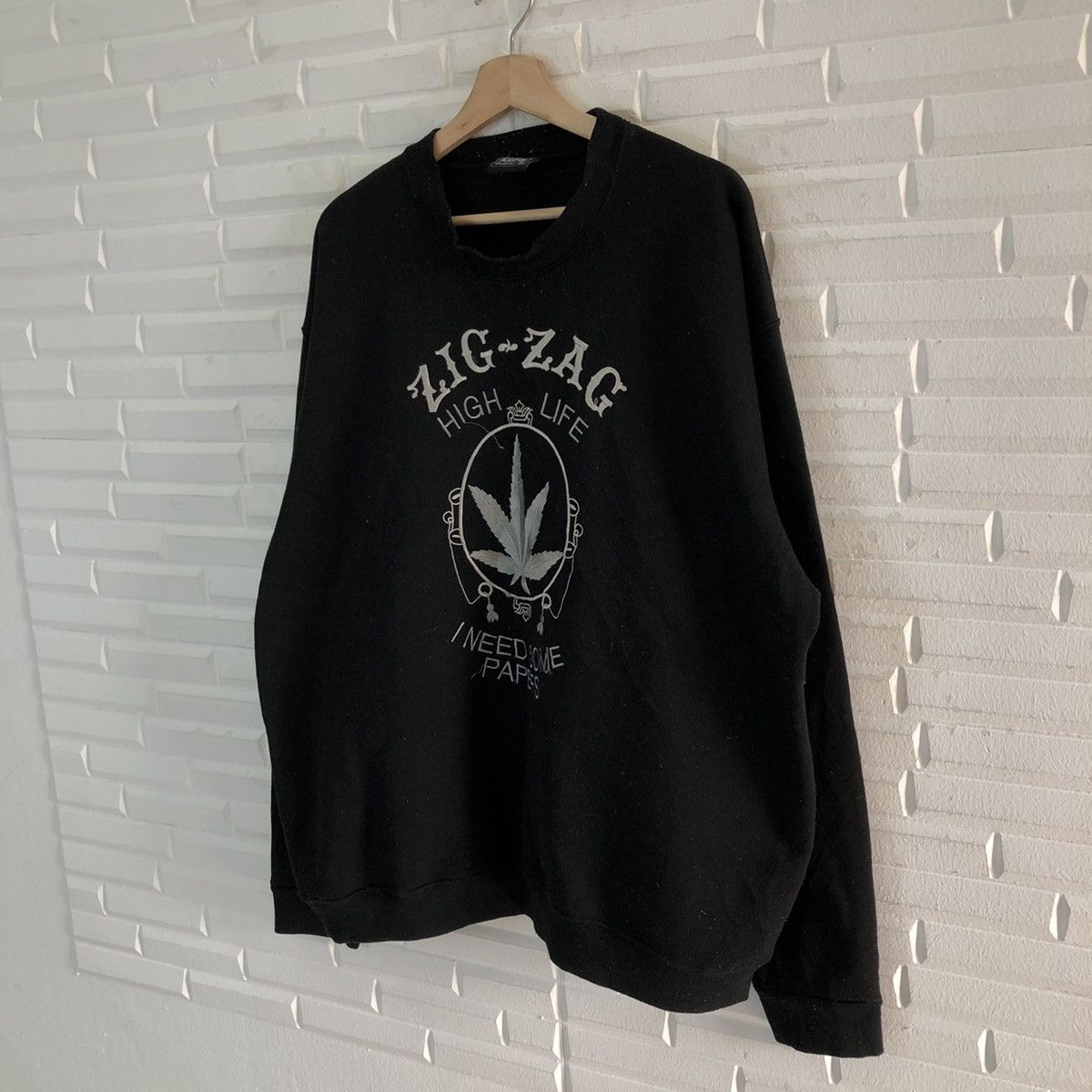 Japanese Brand VINTAGE ZIG ZAG HIGH LIFE SWEATSHIRT EMBROIDERED BIG LOGO Size US XL / EU 56 / 4 - 2 Thumbnail