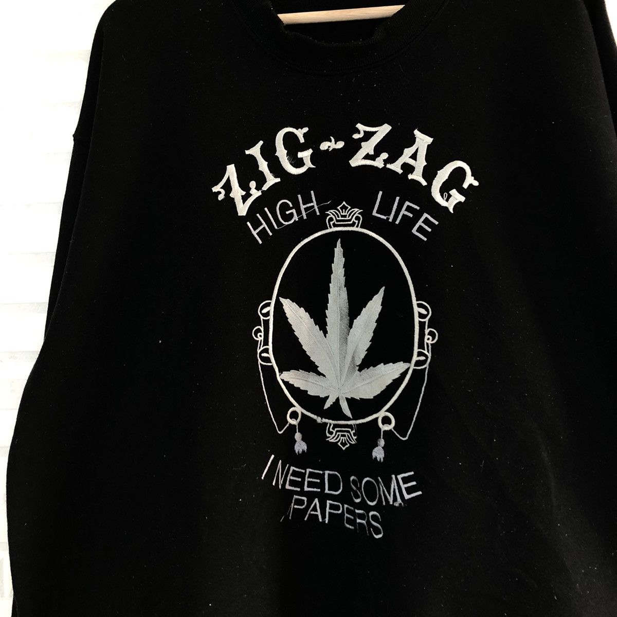Japanese Brand VINTAGE ZIG ZAG HIGH LIFE SWEATSHIRT EMBROIDERED BIG LOGO Size US XL / EU 56 / 4 - 5 Thumbnail