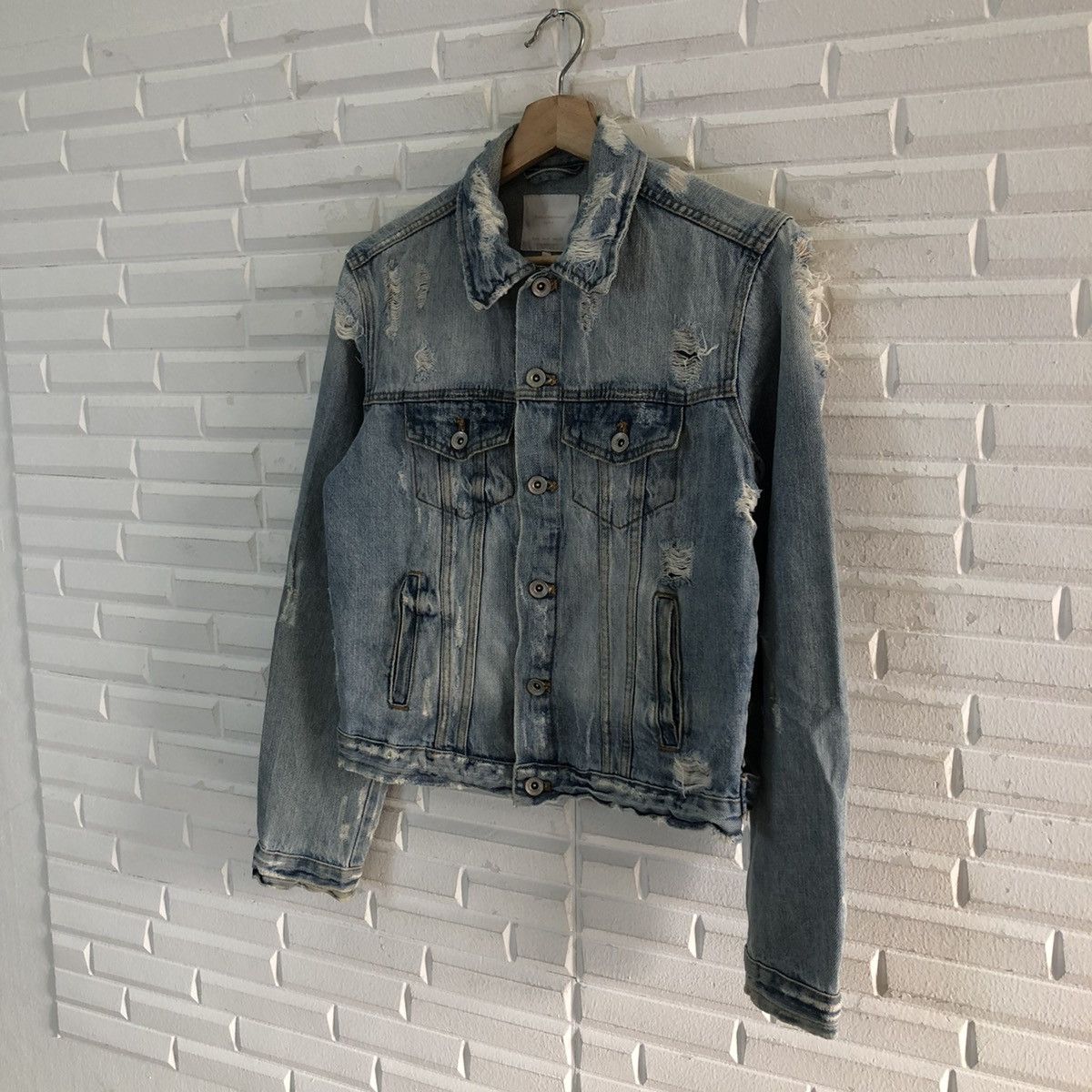 Other VINTAGE TRAFALUC DENIM WEAR ZARA DISTRESSED DENIM JACKET Size US M / EU 48-50 / 2 - 2 Thumbnail