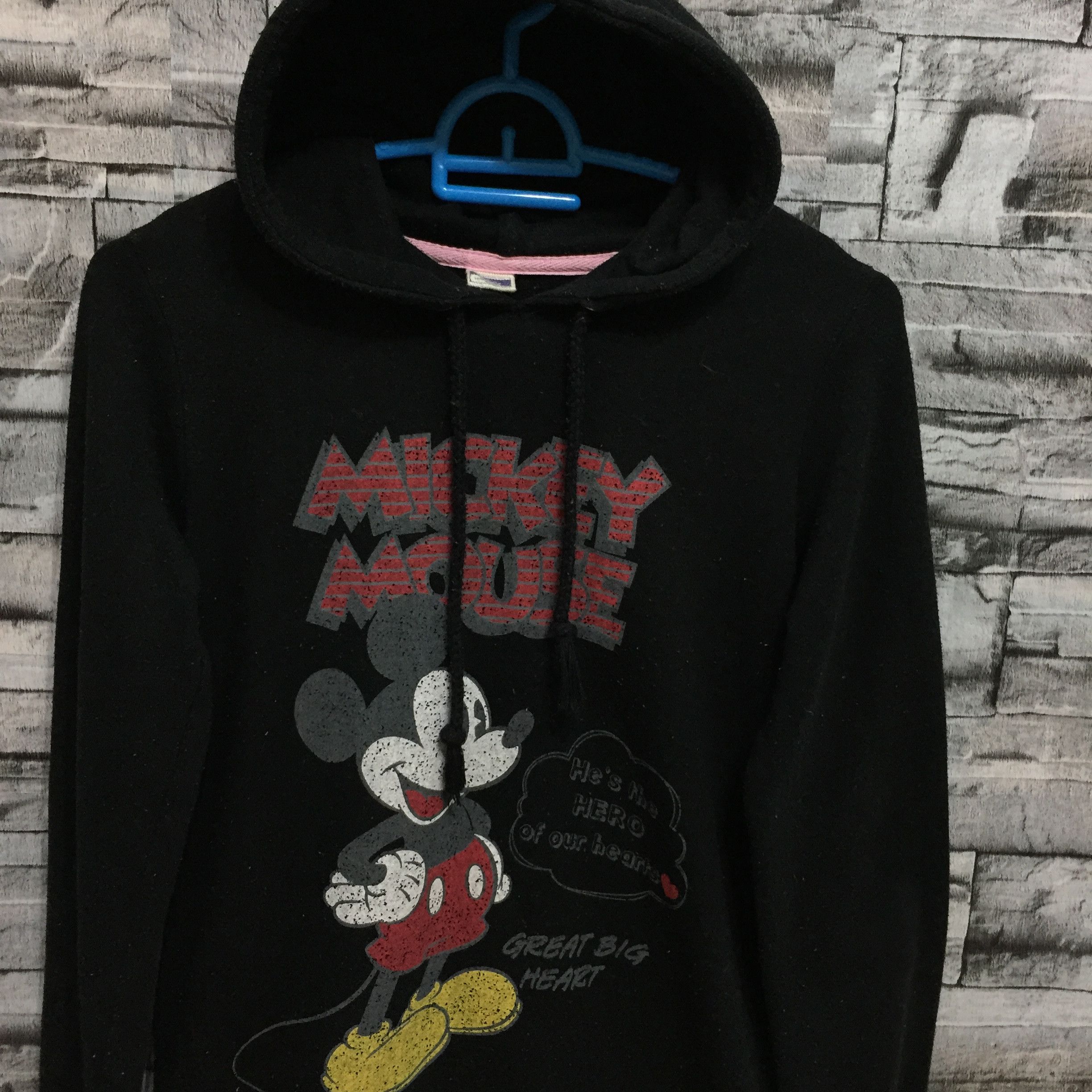 Disney Vintage Mickey Mouse Hoodie big logo cartoon fit S Size S / US 4 / IT 40 - 3 Thumbnail