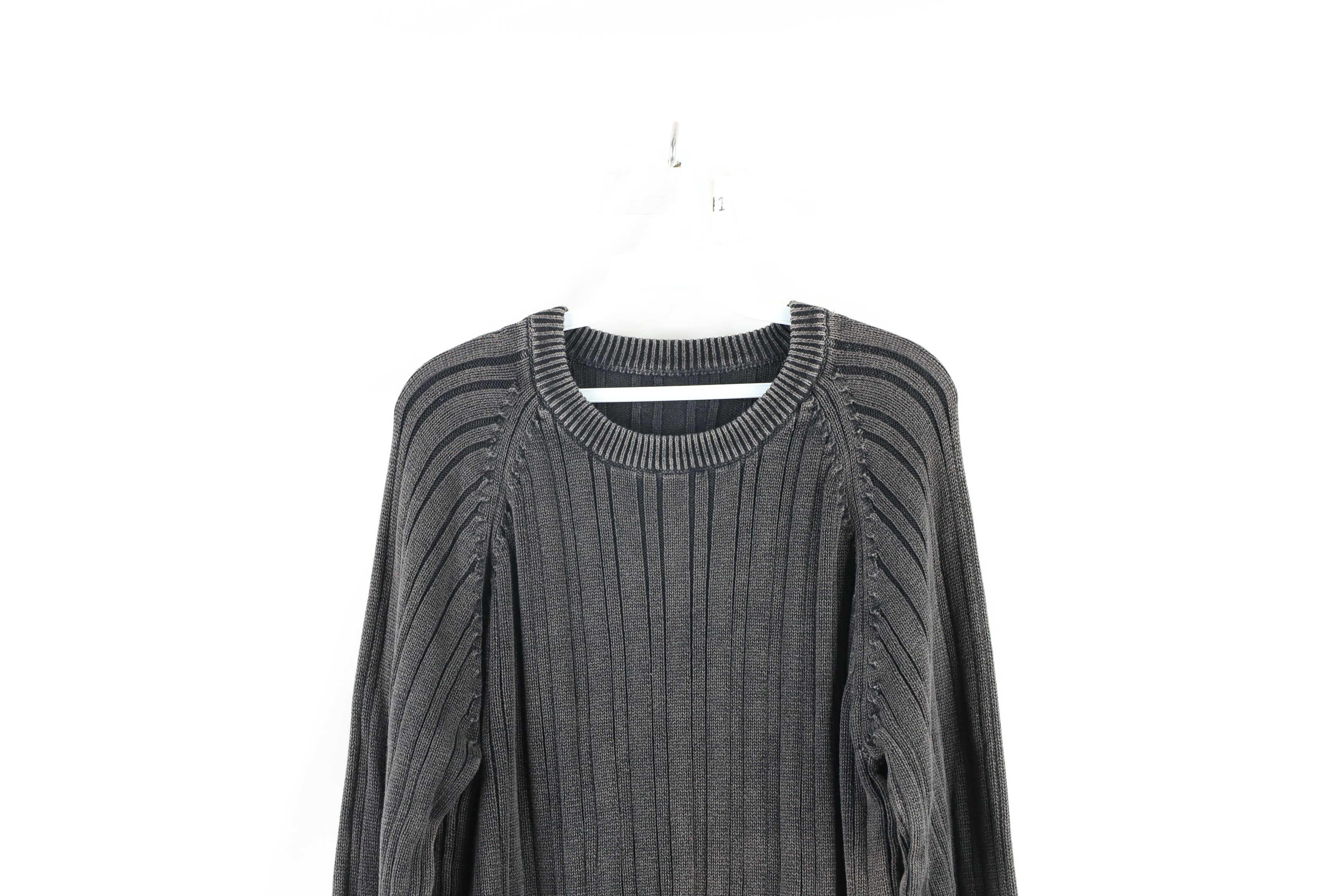 Vintage Streetwear Vintage Faded Chunky Ribbed Crewneck Sweater Size US L / EU 52-54 / 3 - 2 Thumbnail