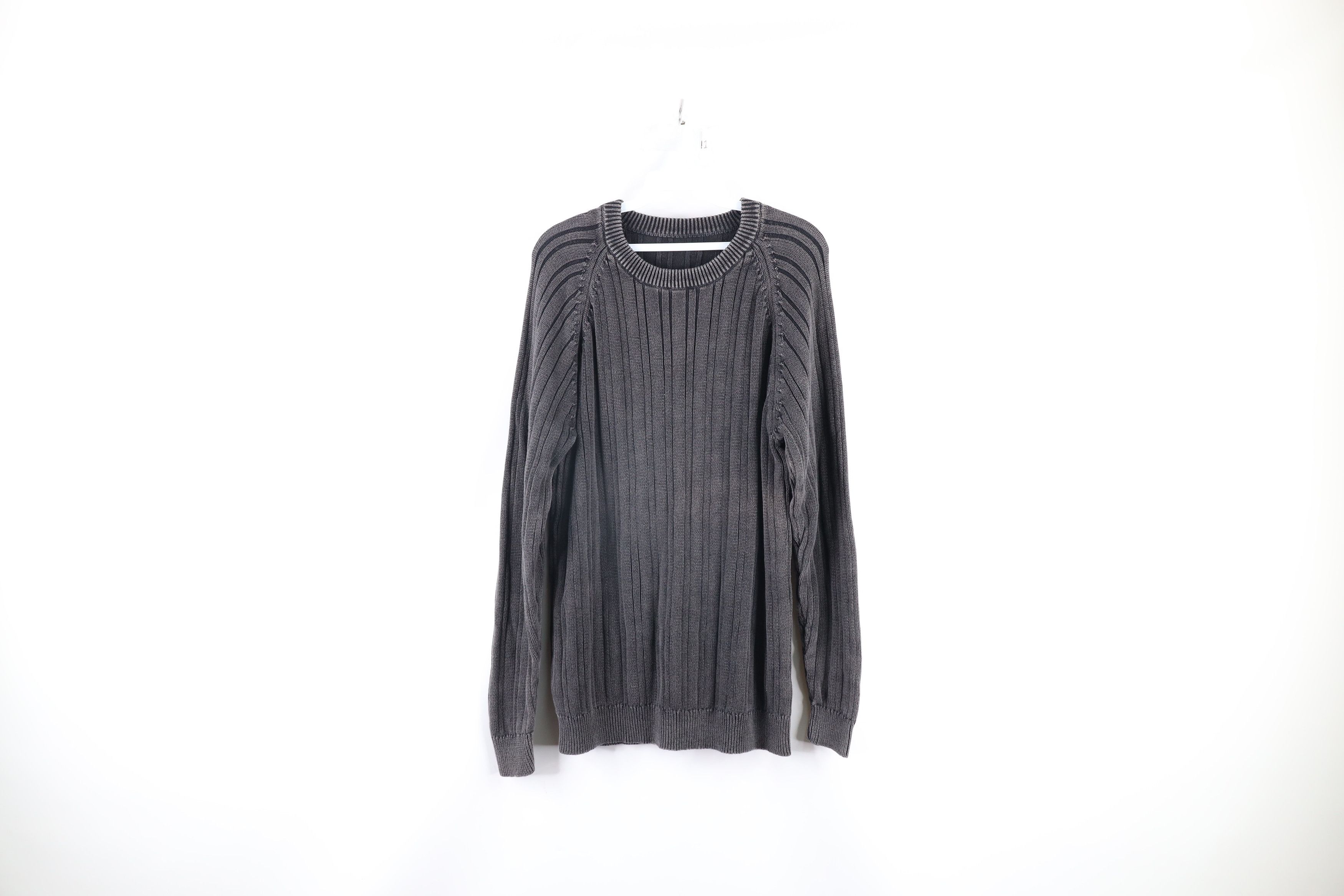 Vintage Streetwear Vintage Faded Chunky Ribbed Crewneck Sweater Size US L / EU 52-54 / 3 - 1 Thumbnail