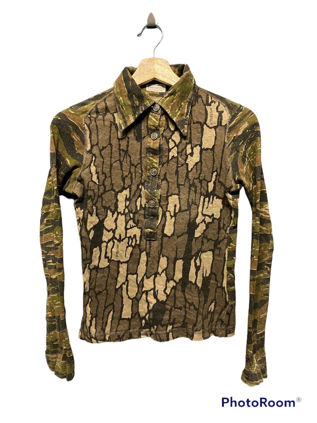 Hysteric Glamour HYSTERIC camouflage stripe shirt Size XS / US 0-2 / IT 36-38 - 1 Thumbnail