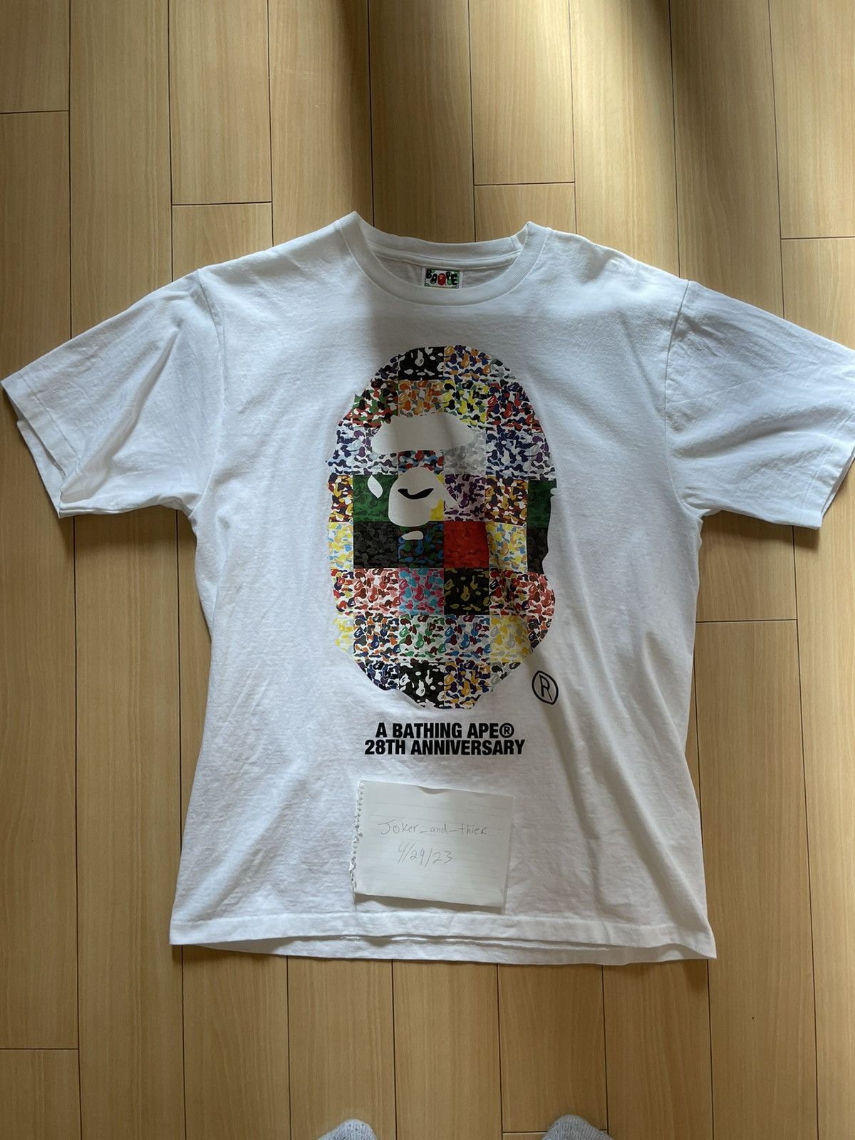 Bape Bape 28th Anniversary Tee | Grailed