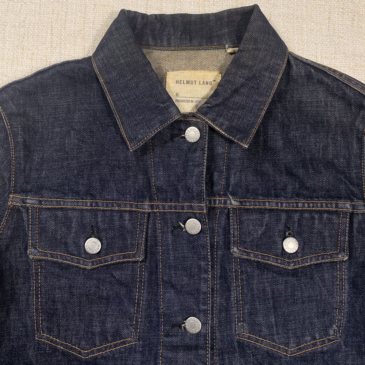Helmut Lang Authentic Helmut Lang Women Trucker Type III Denim Jacket Size ONE SIZE - 7 Thumbnail
