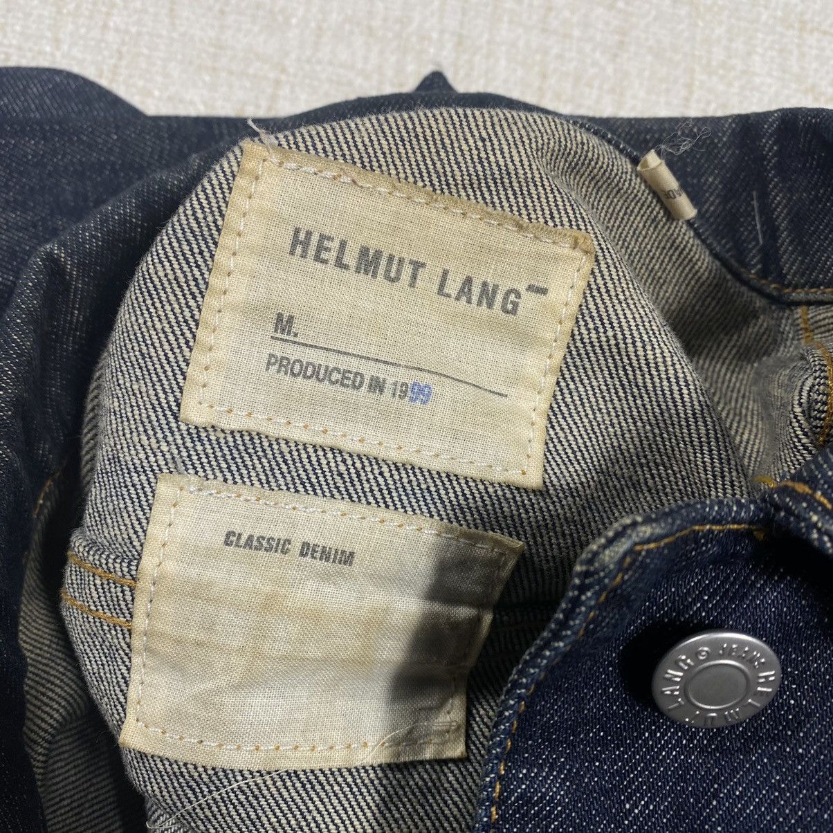 Helmut Lang Authentic Helmut Lang Women Trucker Type III Denim Jacket Size ONE SIZE - 10 Thumbnail