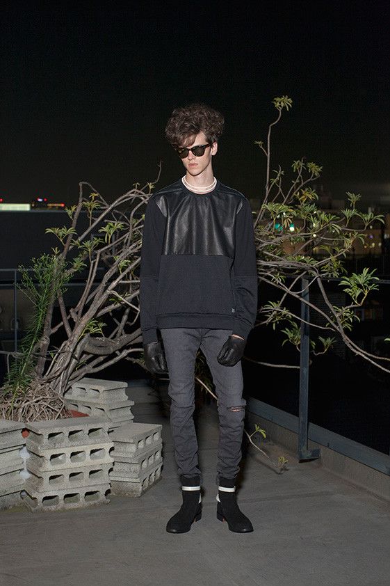 Undercover 14SS Half Leather Sweatshirt with Zippers Size US L / EU 52-54 / 3 - 1 Thumbnail