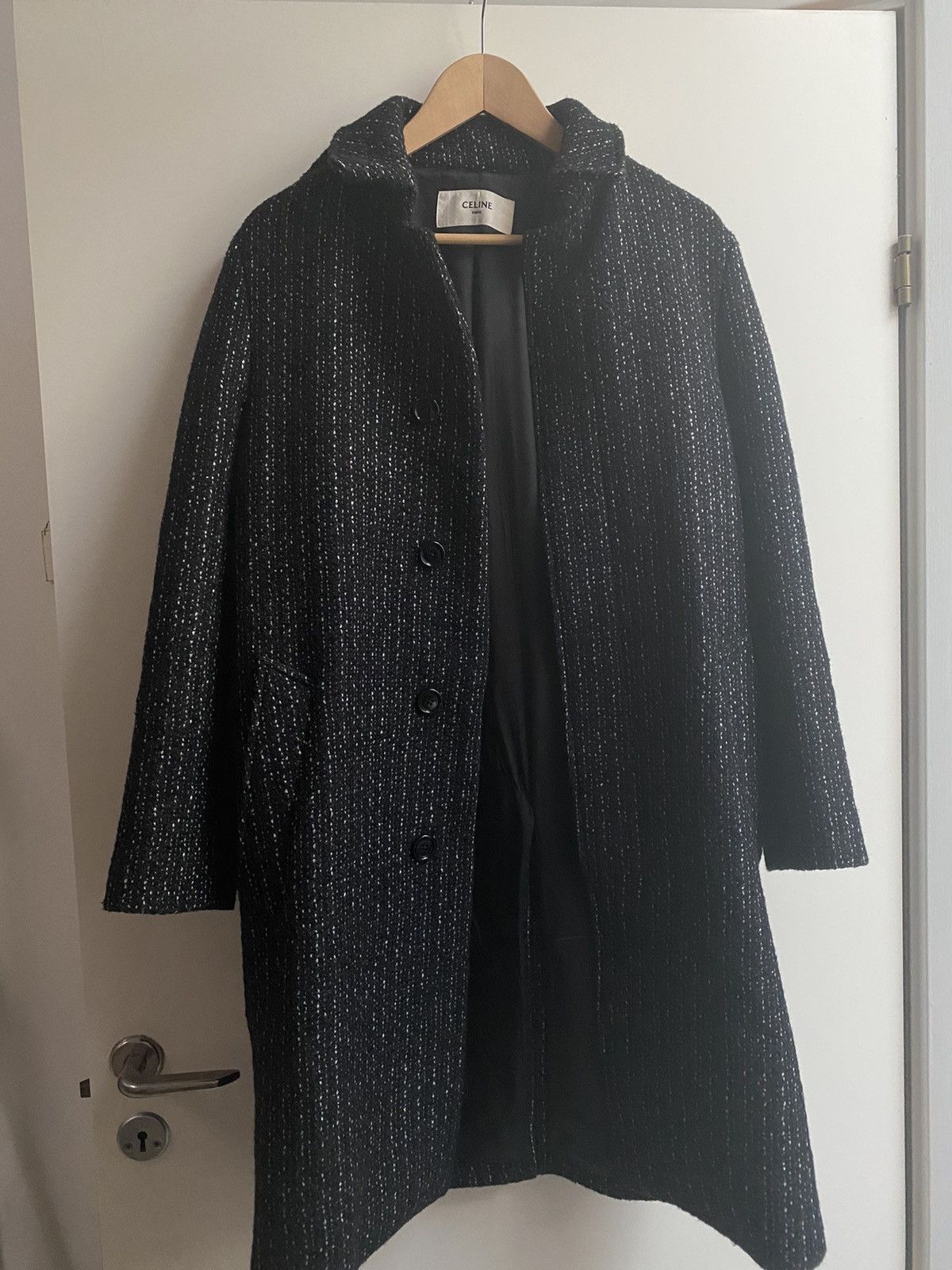 Celine × Hedi Slimane CELINE HEDI SLIMANE ONE OF A KIND WOOL COAT Size US M / EU 48-50 / 2 - 1 Thumbnail