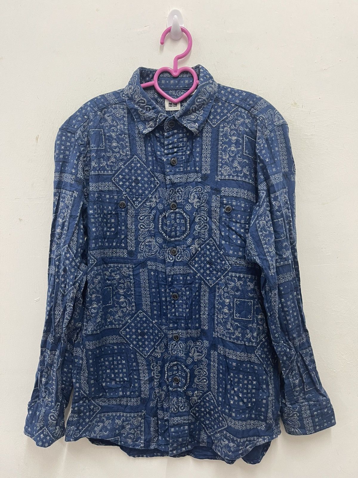 image of Uniqlo Paisley Bandana Design Japan Inspired Kapital Visvim in Blue, Men's (Size Medium)