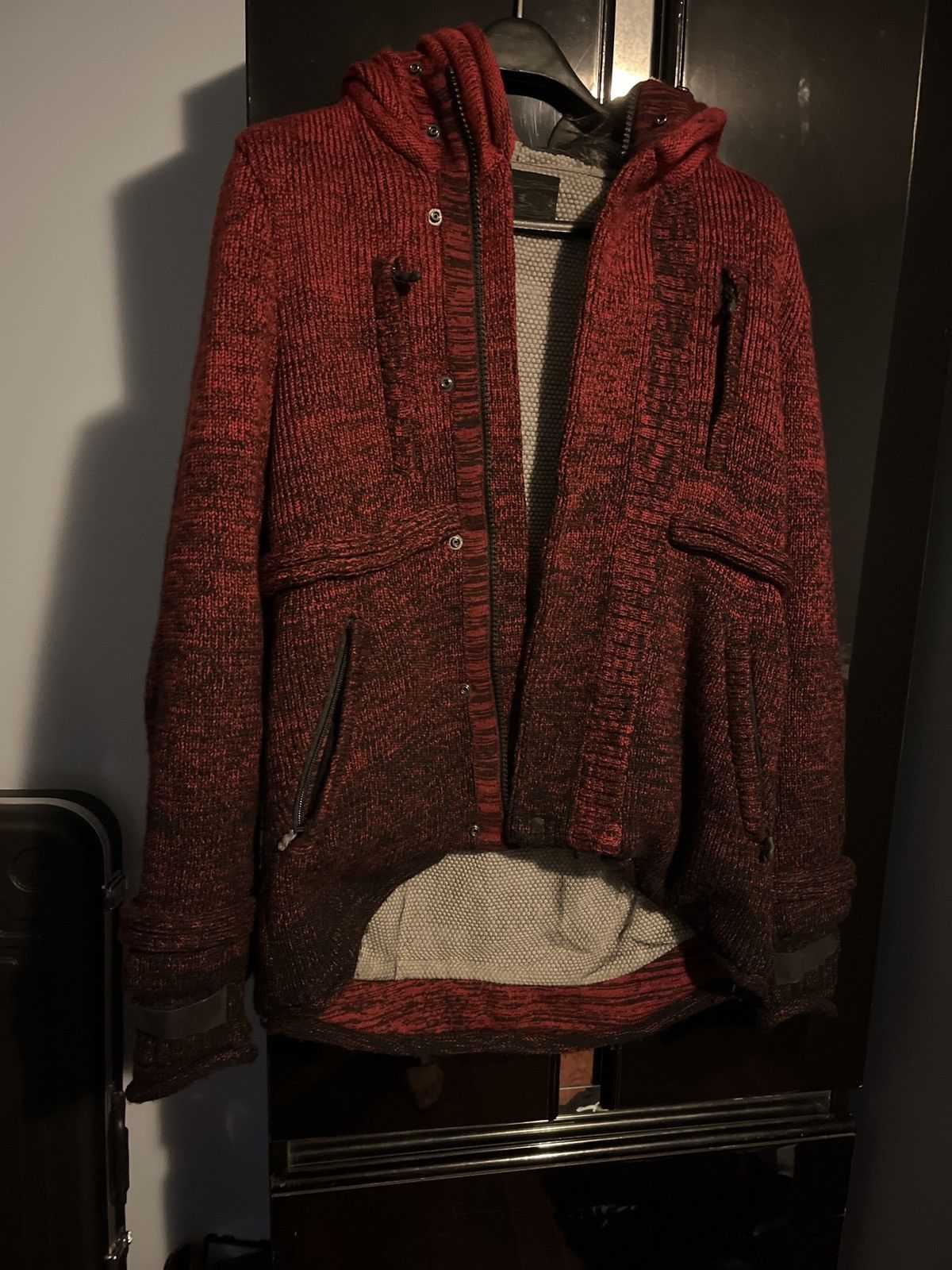 image of Undercover Gradient Pcm Parka in Red, Men's (Size Medium)