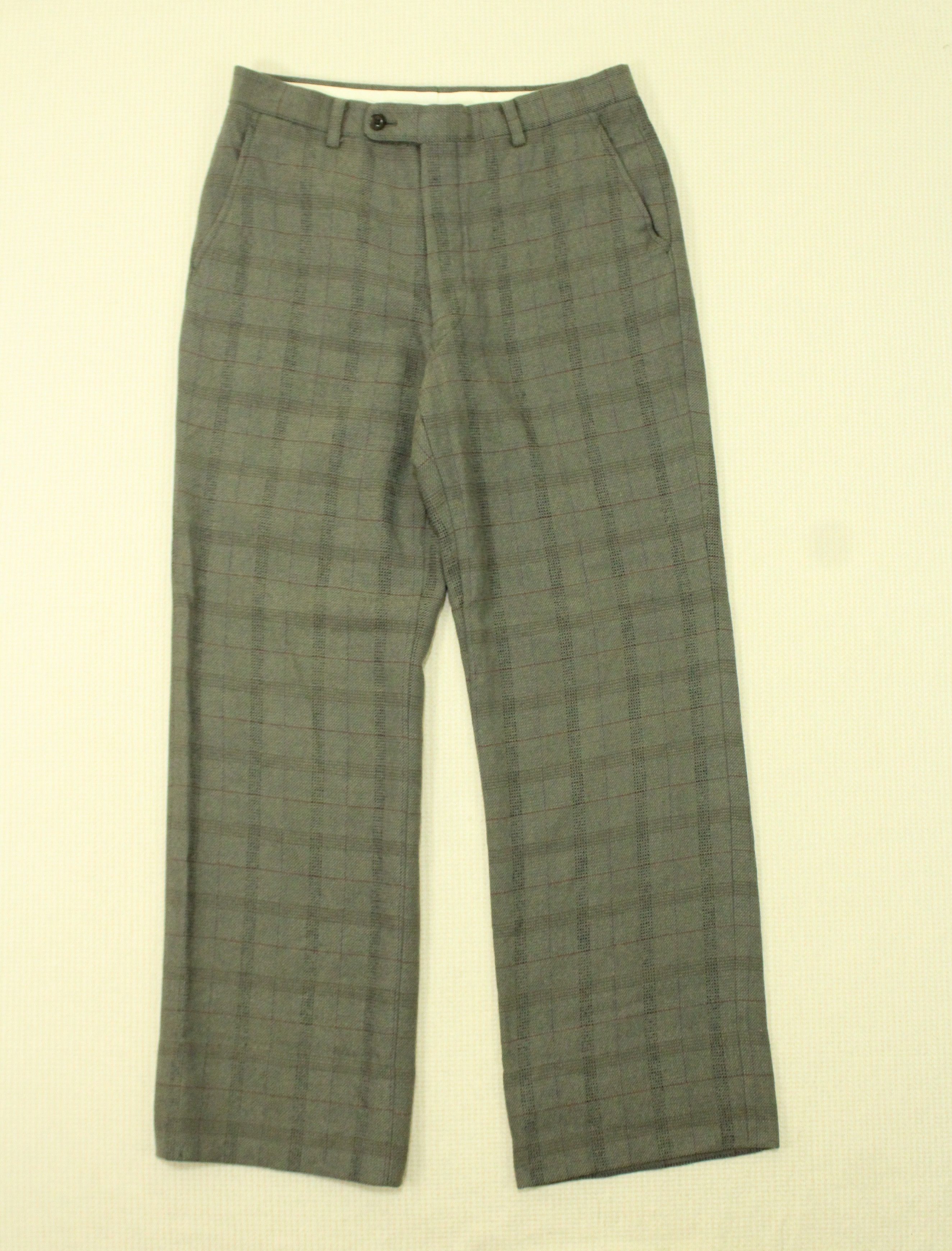 Old Christian Dior Wool Check Slacks Vintage Rare Christian Dior