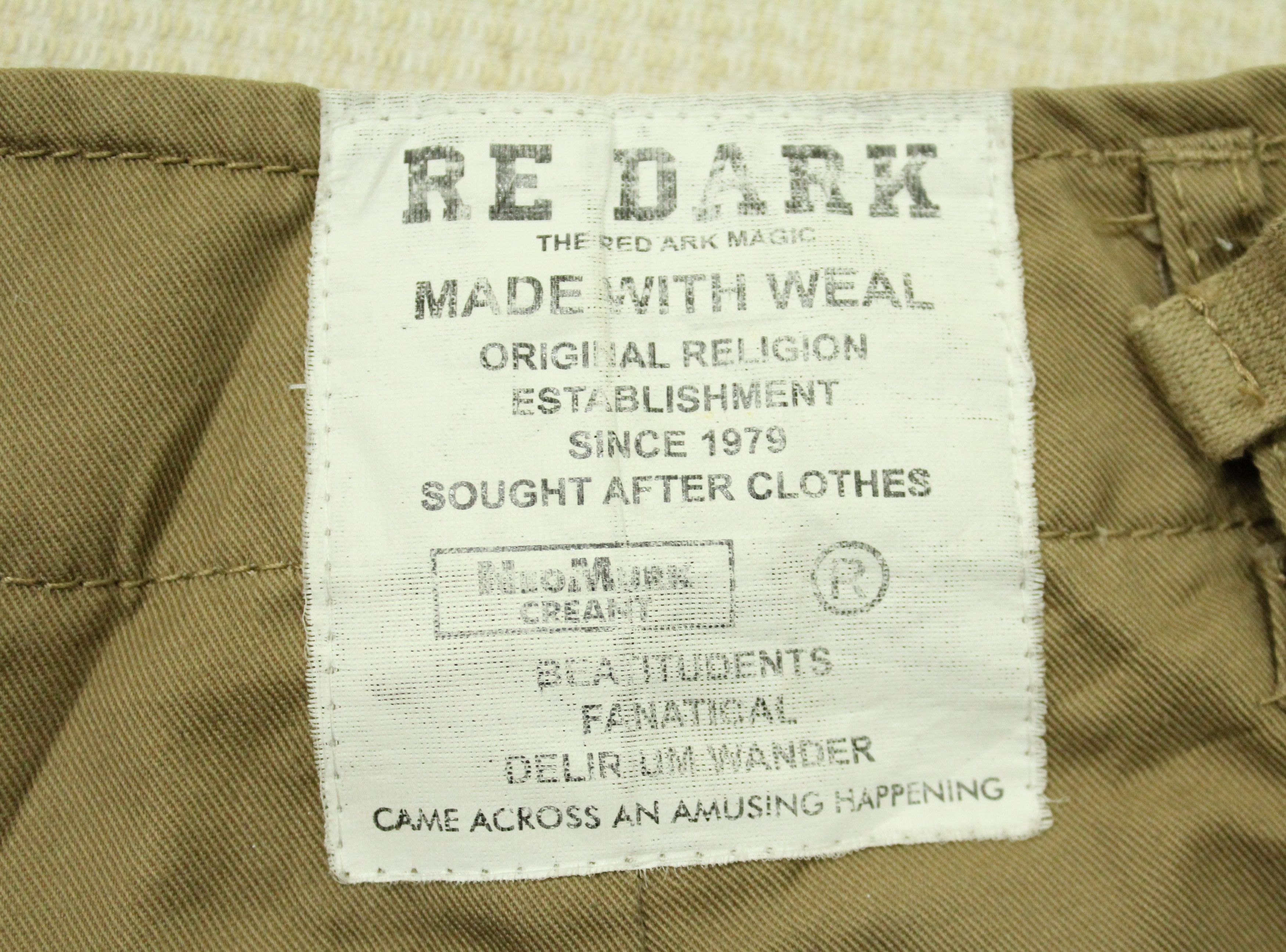 If Six Was Nine × In The Attic × Tornado Mart REDARK Pants Cargo Pocket Tactical Pants Wording Pants Size US 28 / EU 44 - 20 Thumbnail