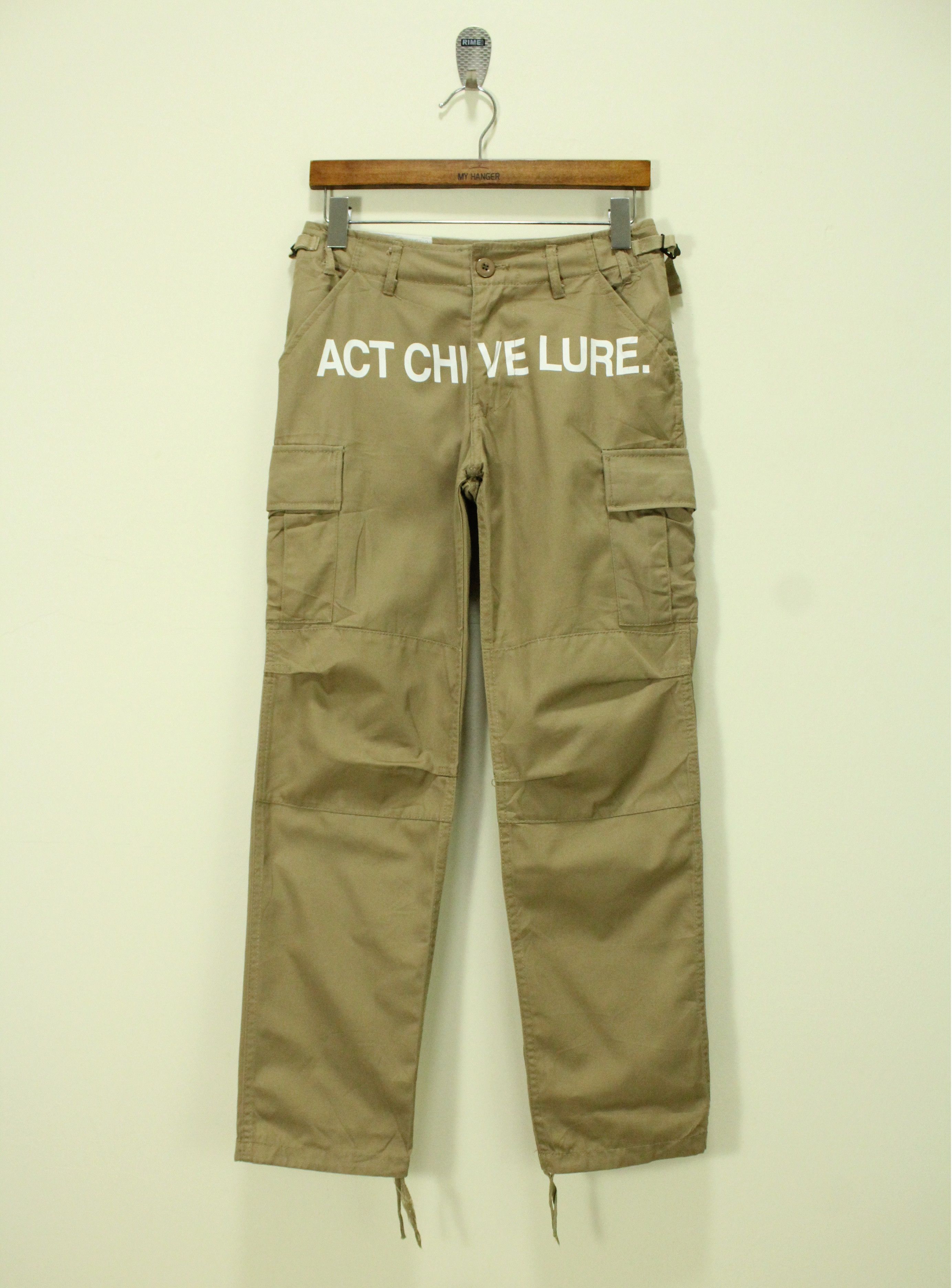 If Six Was Nine × In The Attic × Tornado Mart REDARK Pants Cargo Pocket Tactical Pants Wording Pants Size US 28 / EU 44 - 3 Thumbnail