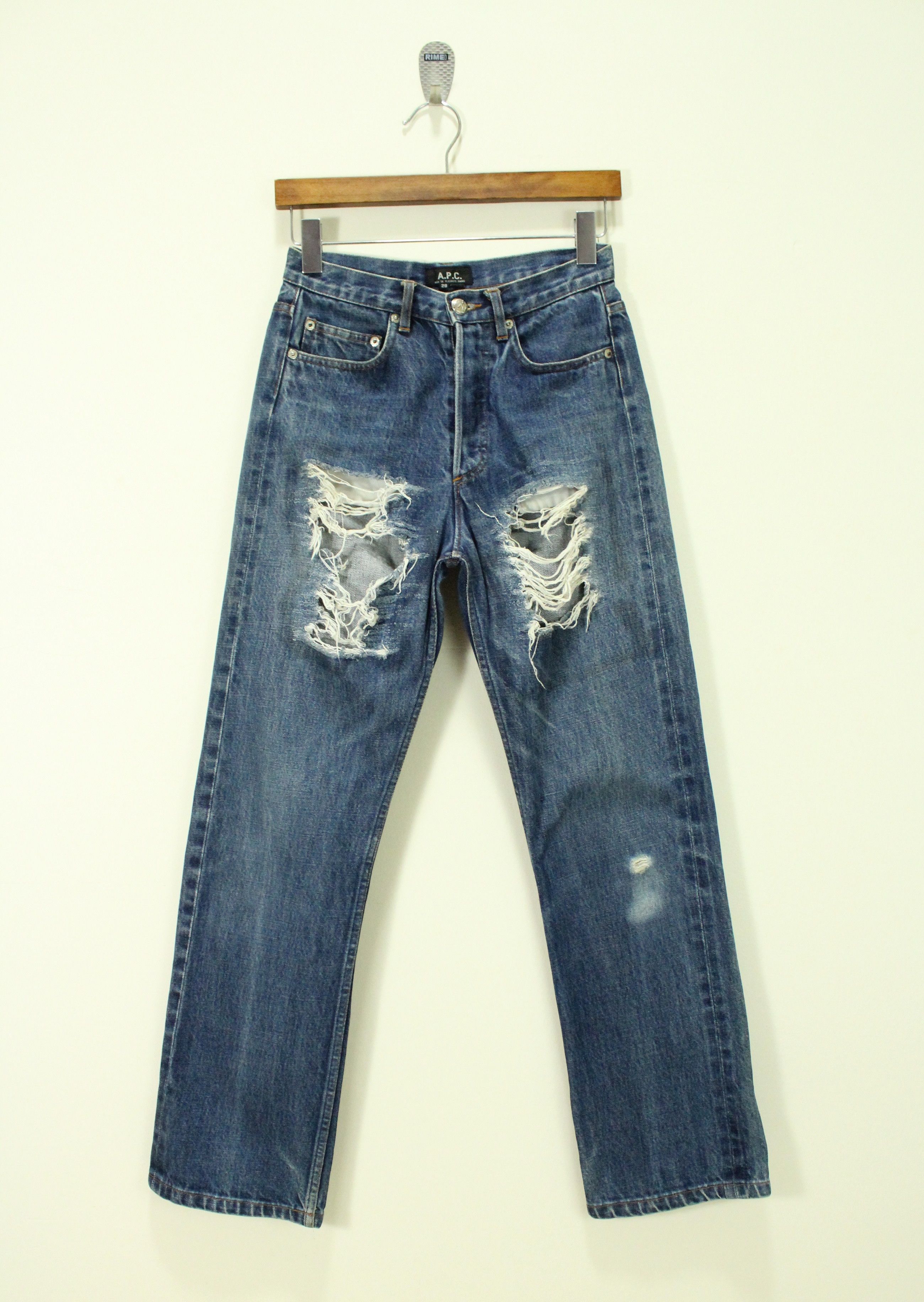 A.P.C. APC Denim Selvedge Distressed Denim Ripped APC Small Size Size US 29 - 1 Thumbnail