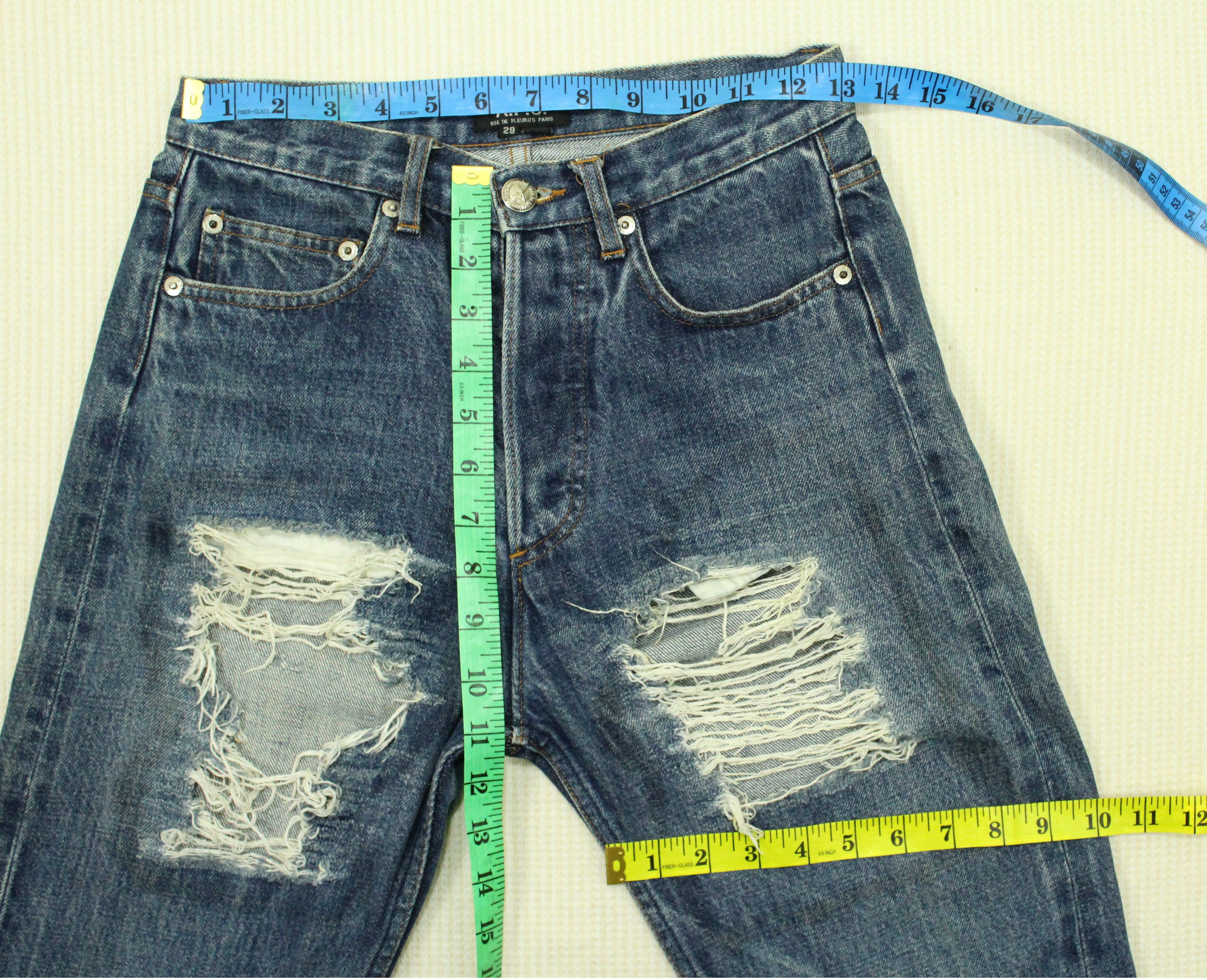 A.P.C. APC Denim Selvedge Distressed Denim Ripped APC Small Size Size US 29 - 13 Thumbnail