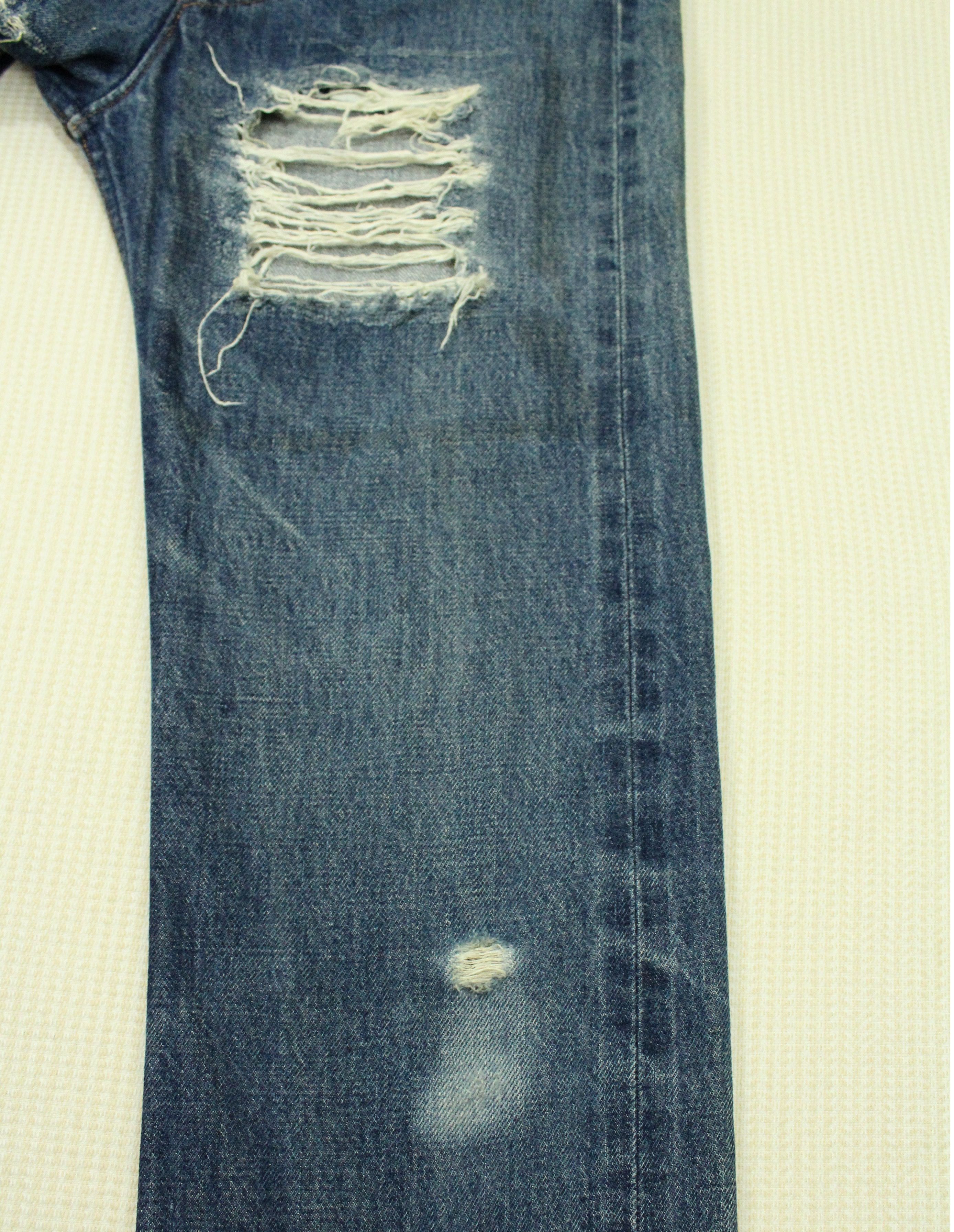 A.P.C. APC Denim Selvedge Distressed Denim Ripped APC Small Size Size US 29 - 4 Thumbnail