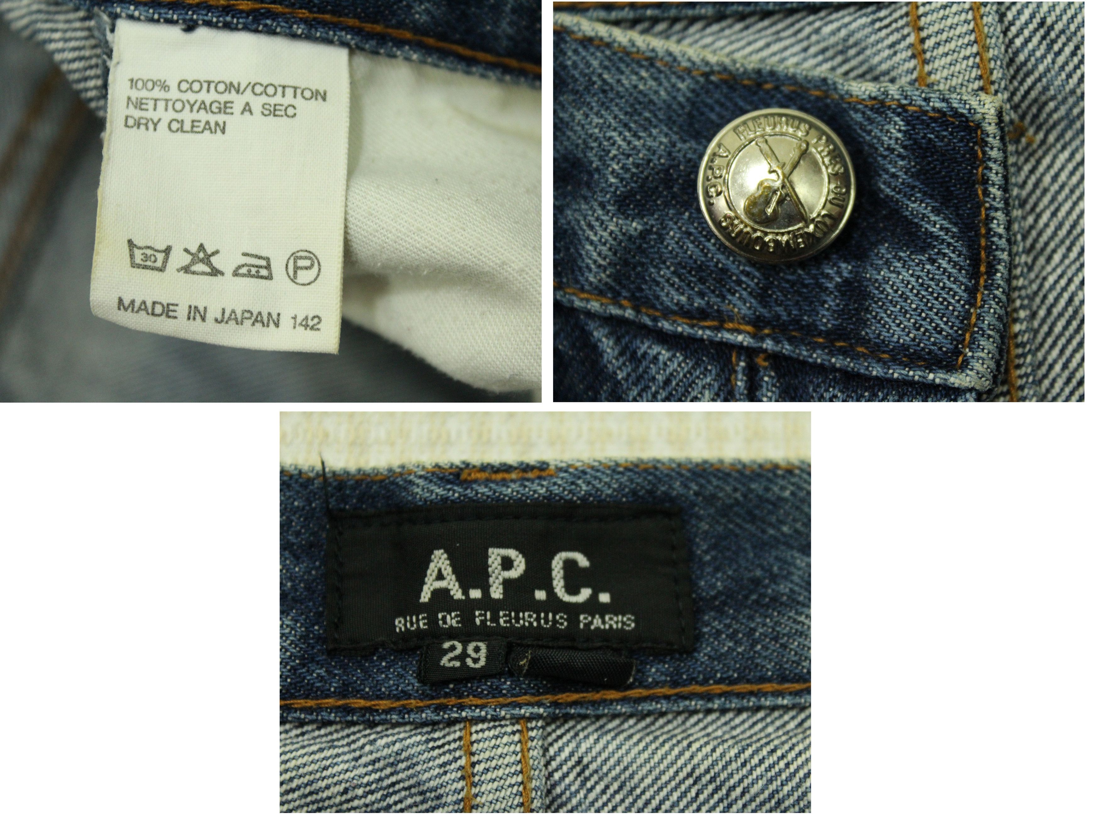A.P.C. APC Denim Selvedge Distressed Denim Ripped APC Small Size Size US 29 - 12 Thumbnail