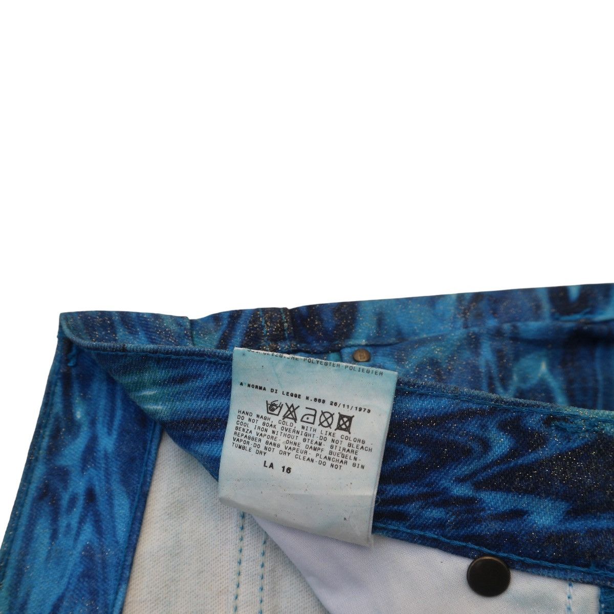 Just Cavalli × Roberto Cavalli Vintage Just Cavalli Printed Aqua Pants Size US 28 / EU 44 - 9 Thumbnail