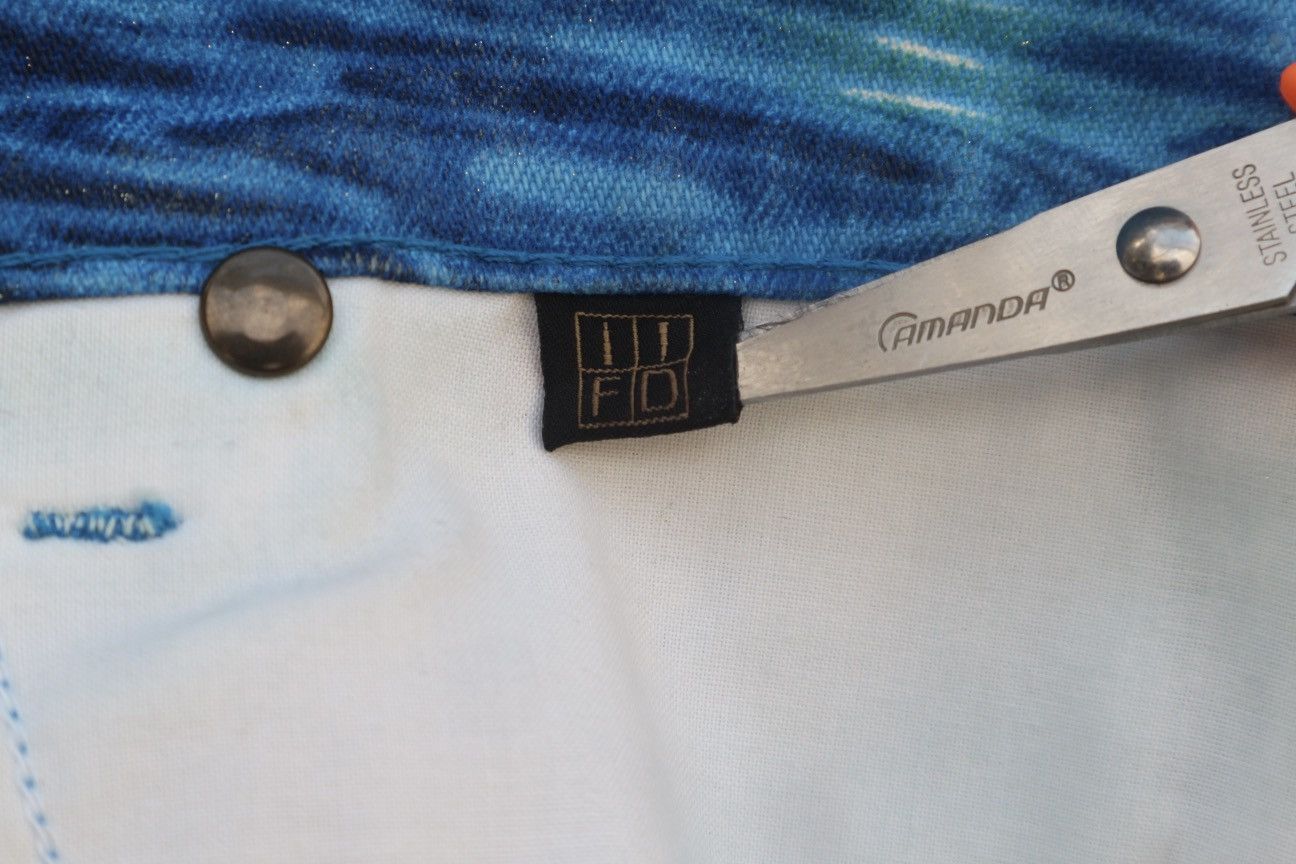 Just Cavalli × Roberto Cavalli Vintage Just Cavalli Printed Aqua Pants Size US 28 / EU 44 - 10 Thumbnail